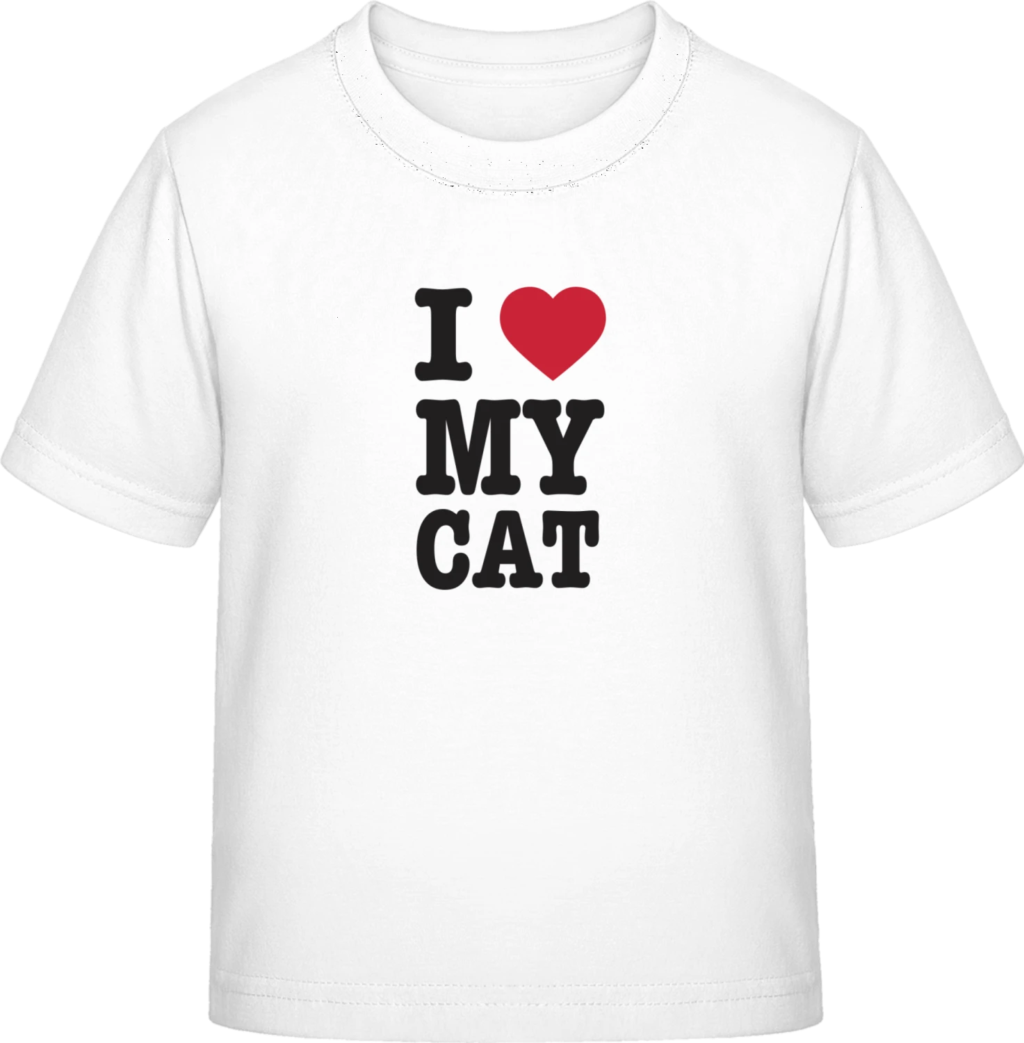 I Love My Cat - White Exact 190 Kids - Front