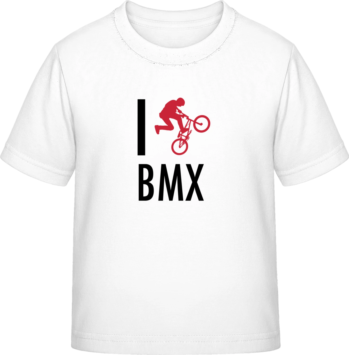 I Love BMX - White Exact 190 Kids - Front