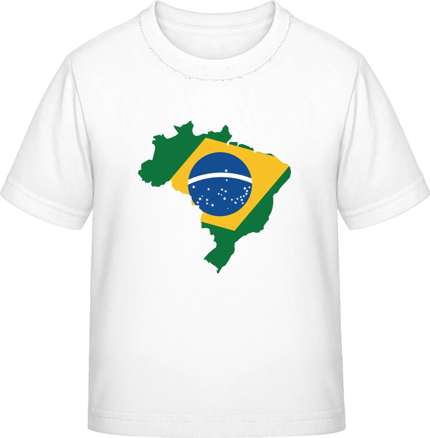 Brazil Map - White Exact 190 Kids - Front