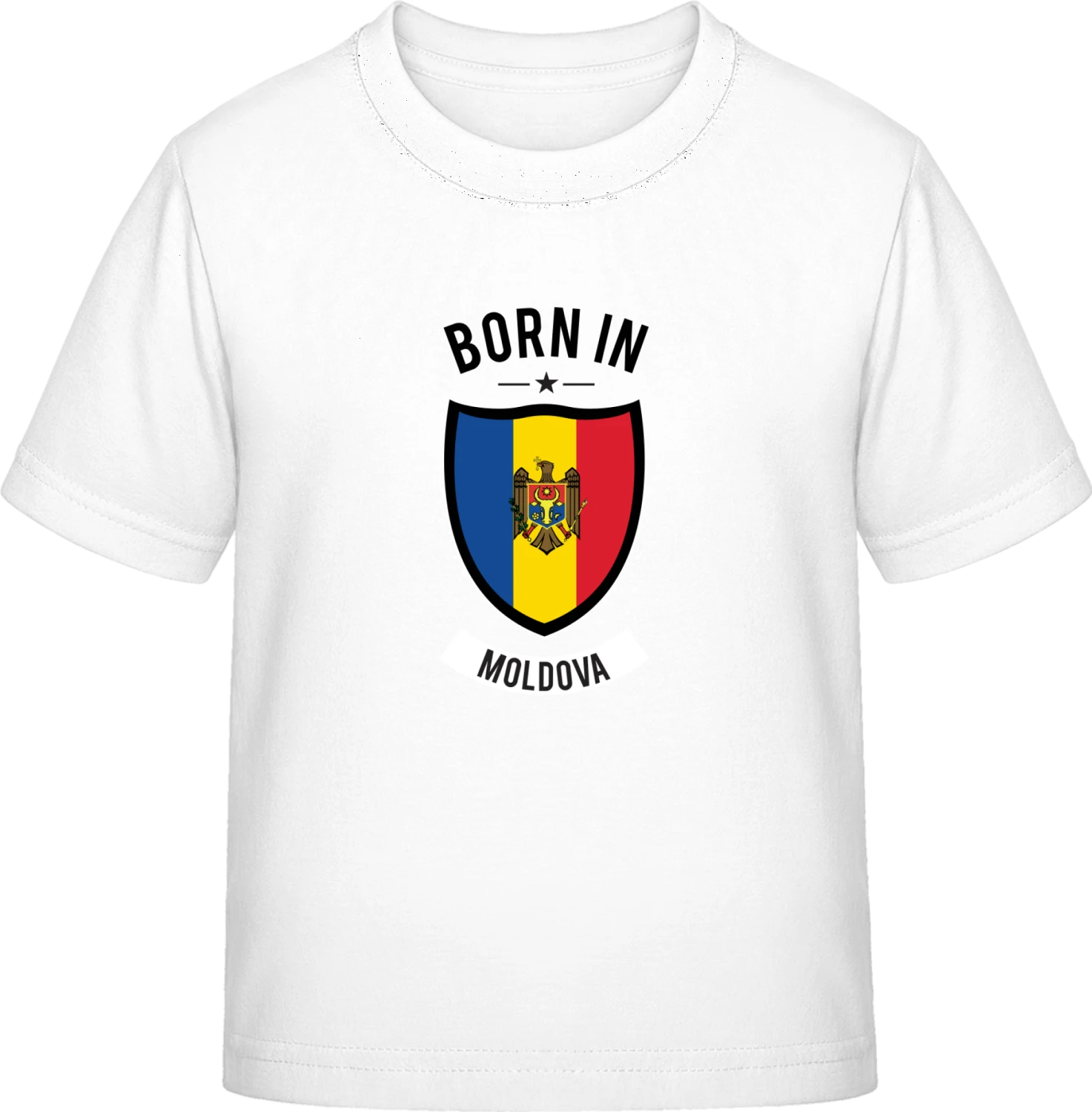 Born in Moldova - White Exact 190 Kids - Front