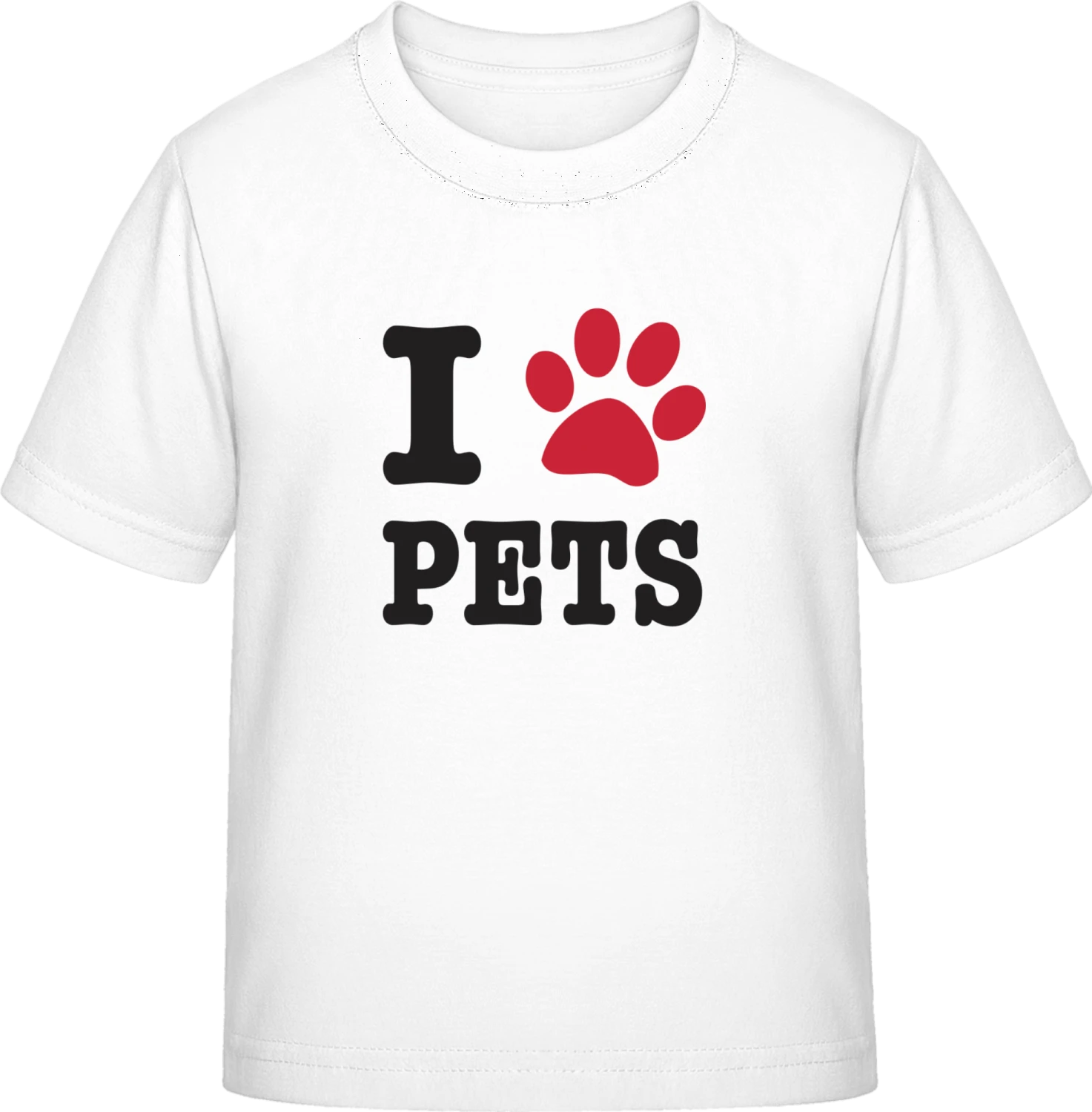 I Love Pets - White Exact 190 Kids - Front