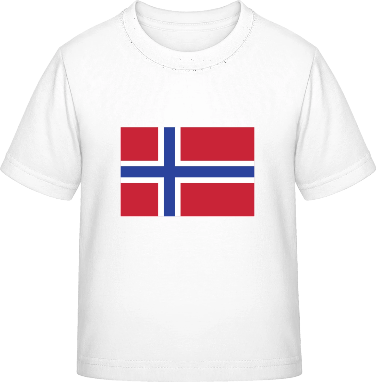 Norway Flag - White Exact 190 Kids - Front