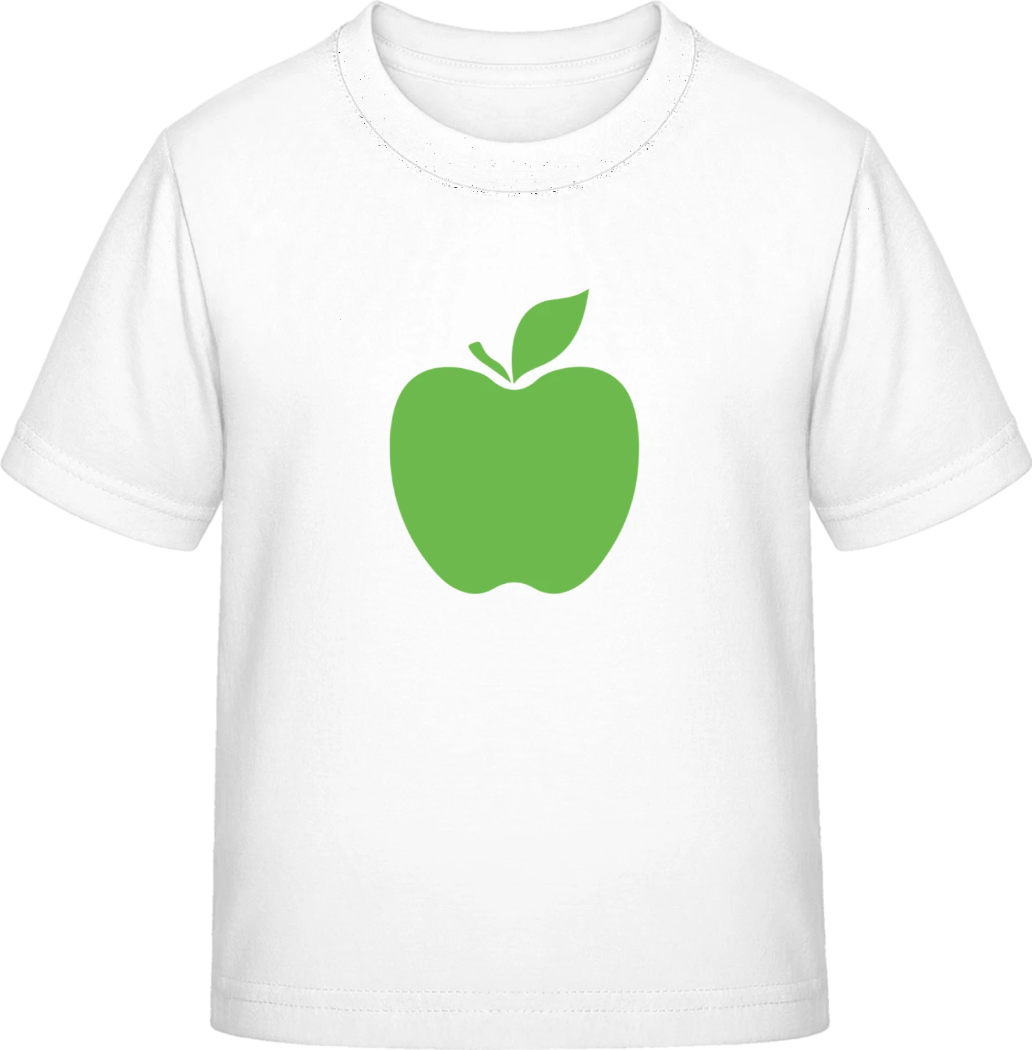 Apple Icon - White Exact 190 Kids - Front