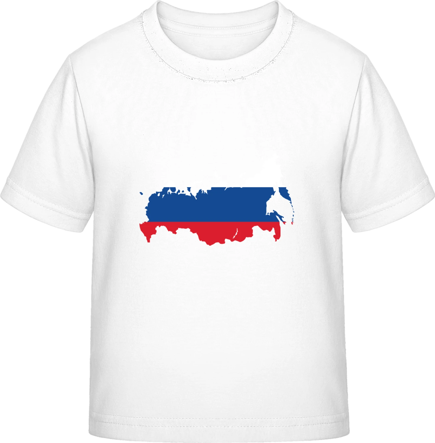 Russia Map - White Exact 190 Kids - Front