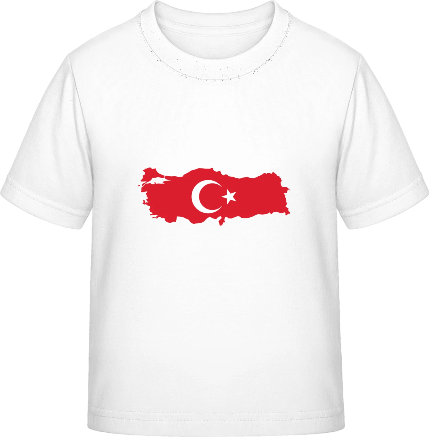 Turkey Map - White Exact 190 Kids - Front