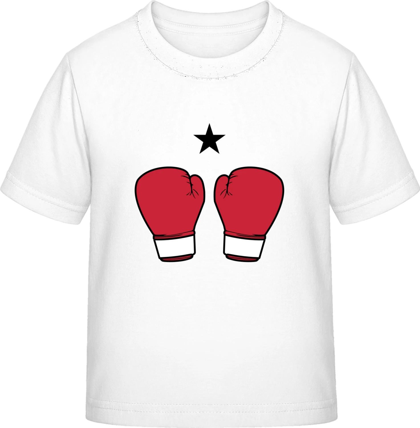 Boxing Gloves Star - White Exact 190 Kids - Front