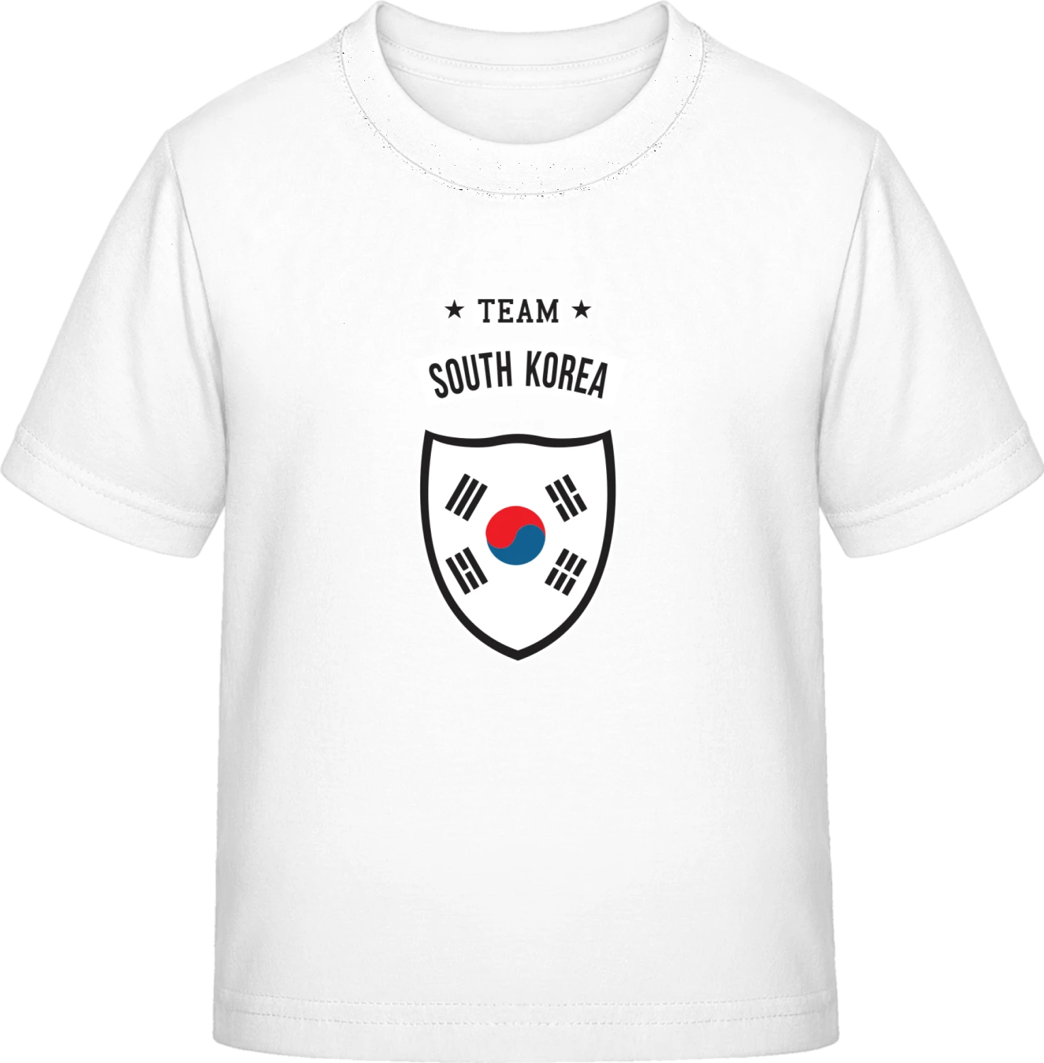 Team South Korea - White Exact 190 Kids - Front