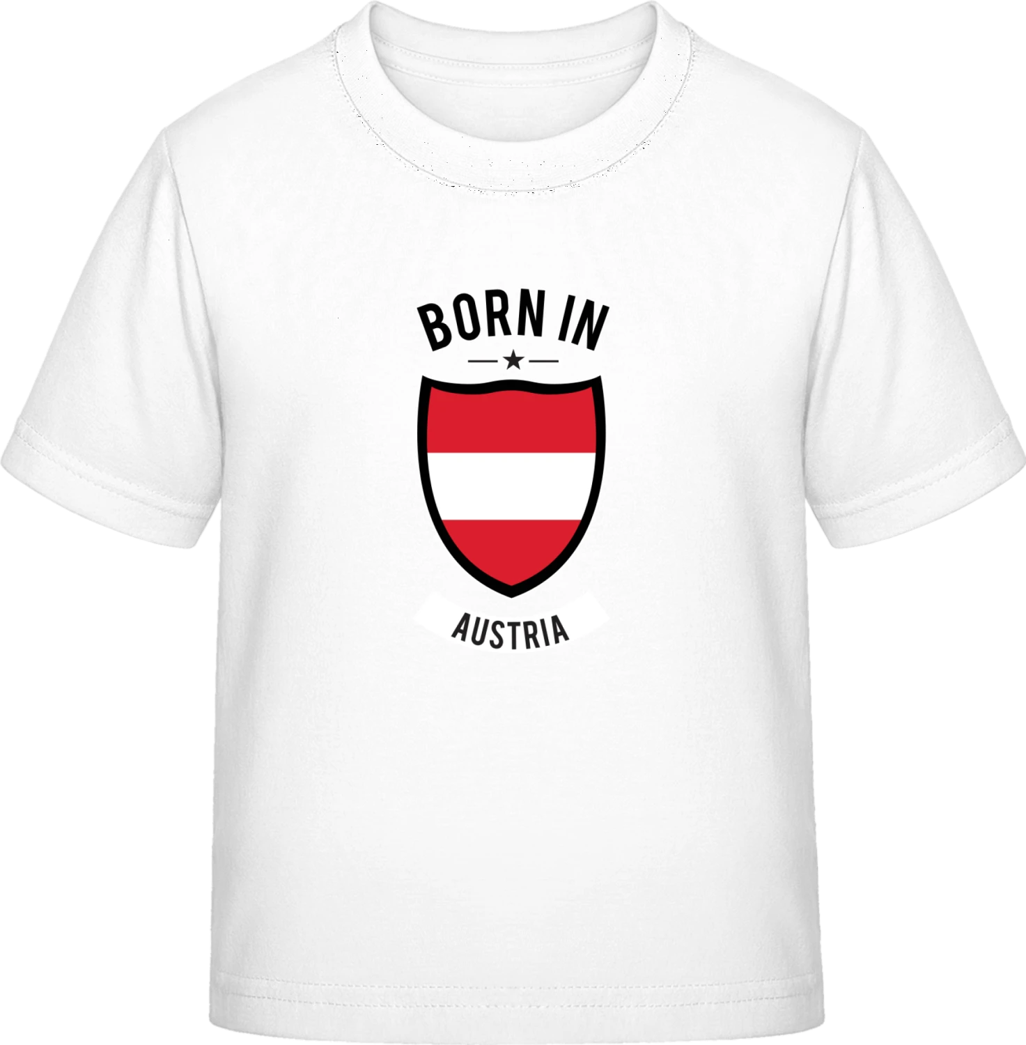 Born in Austria - White Exact 190 Kids - Front