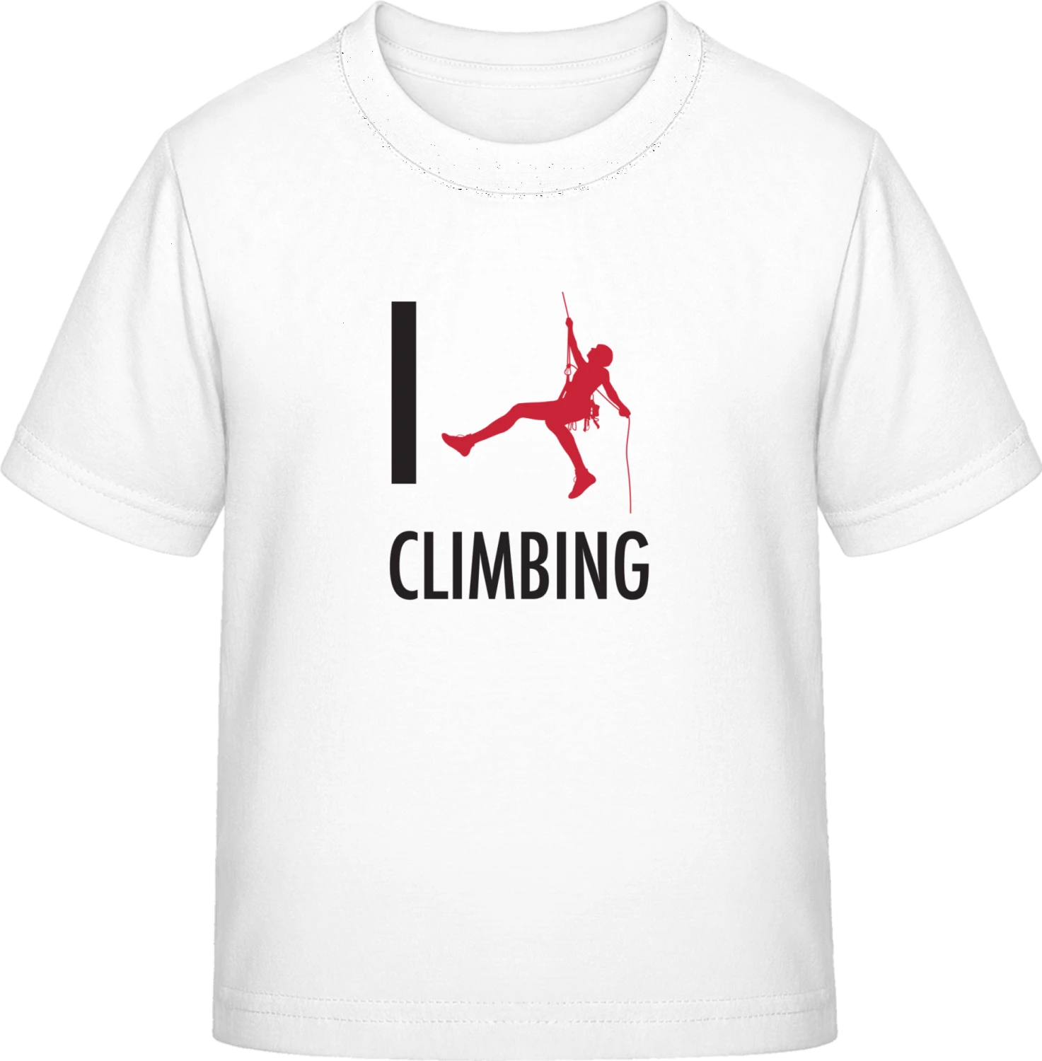 I Love Climbing - White Exact 190 Kids - Front