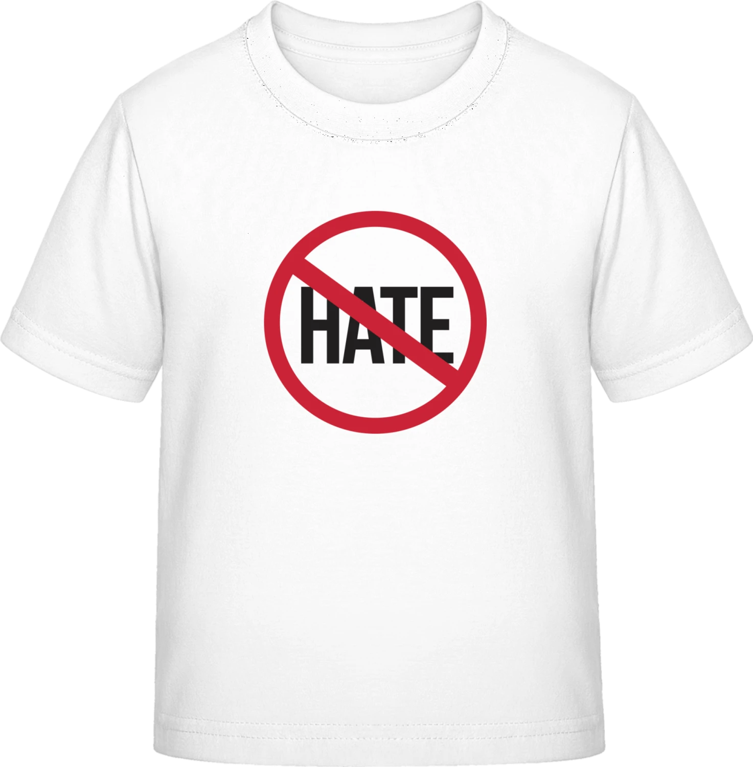 No Hate - White Exact 190 Kids - Front