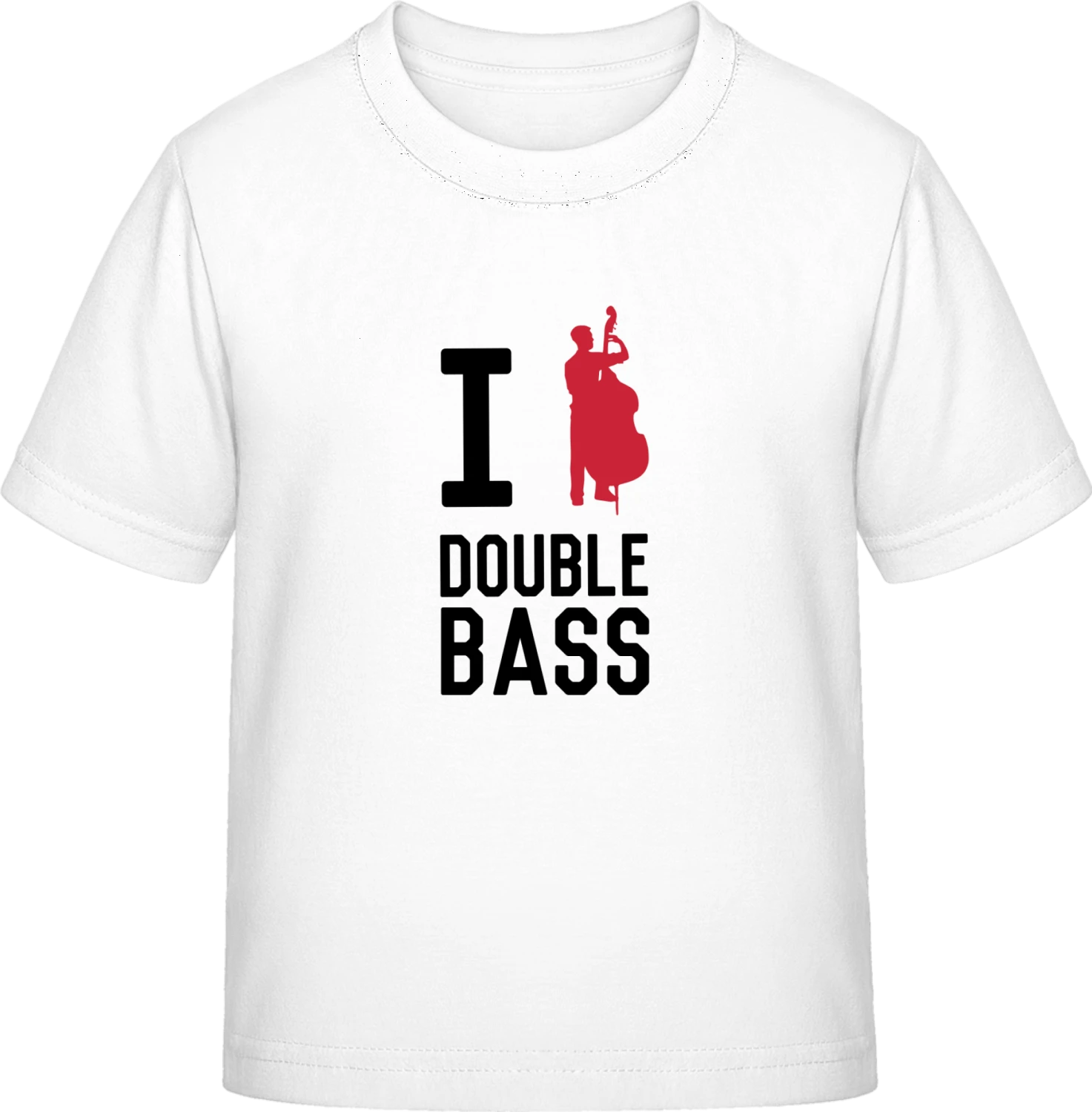 I Love Double Bass - White Exact 190 Kids - Front