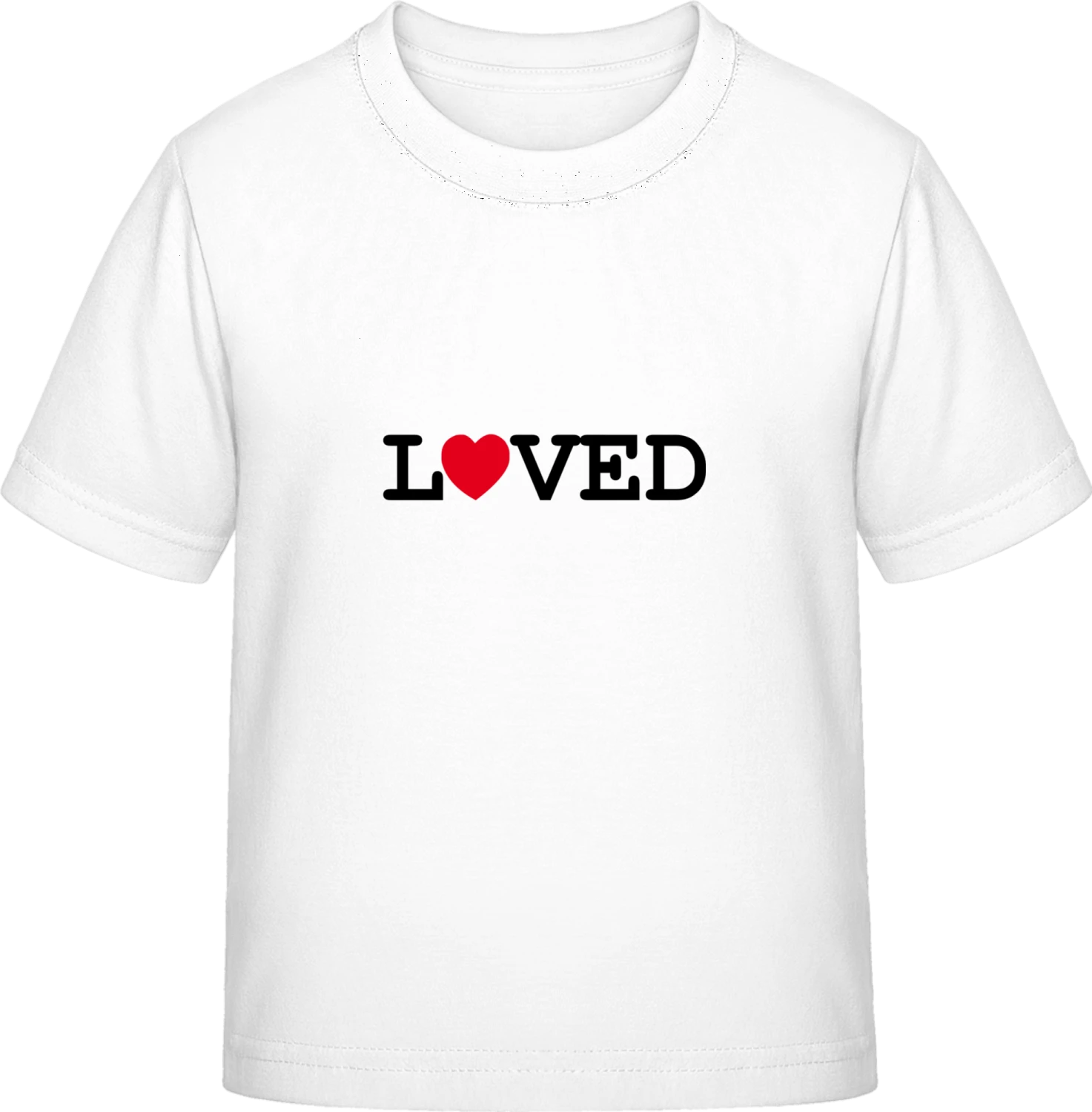 Loved - White Exact 190 Kids - Front