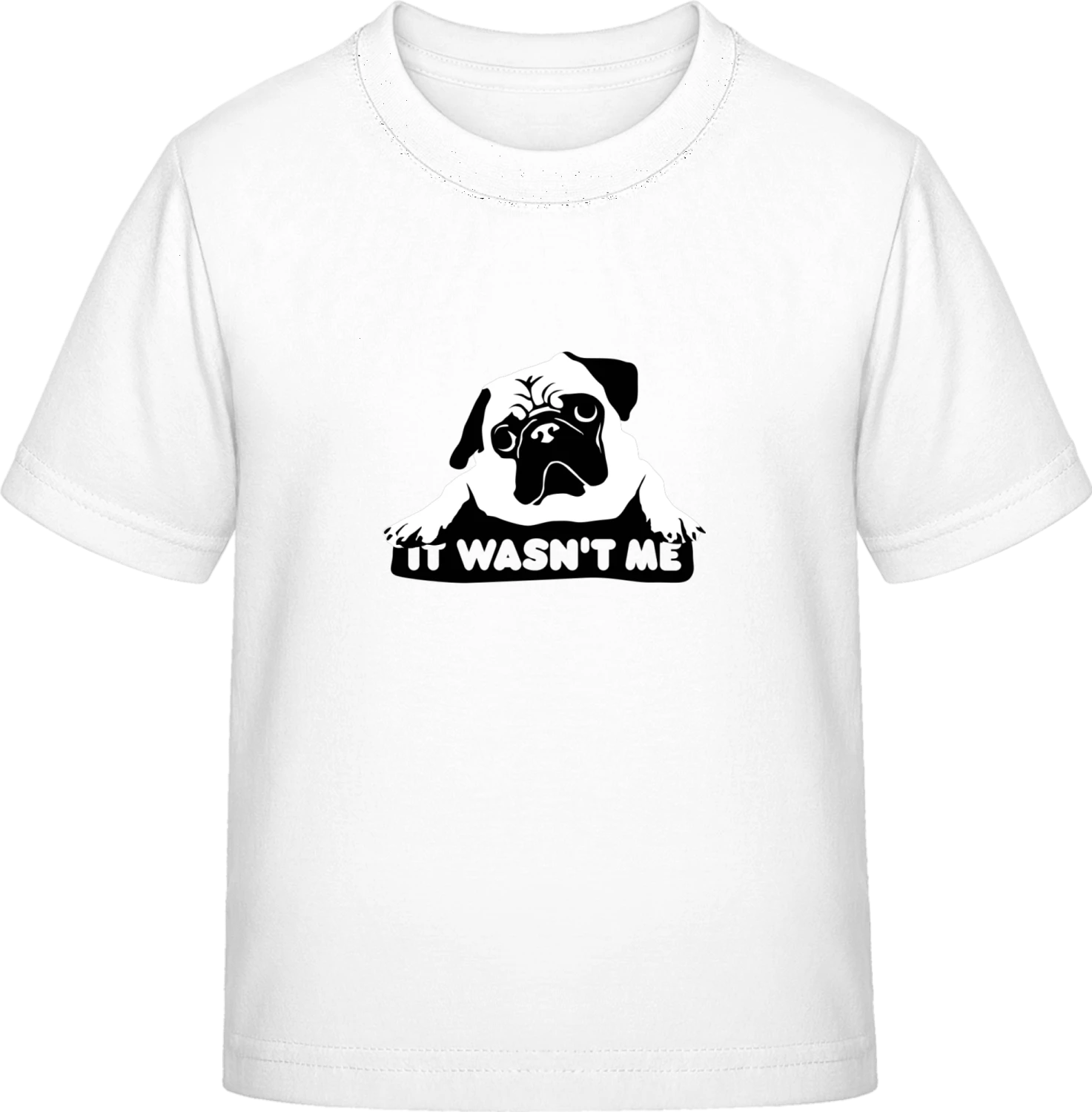 Pug Dog - White Exact 190 Kids - Front