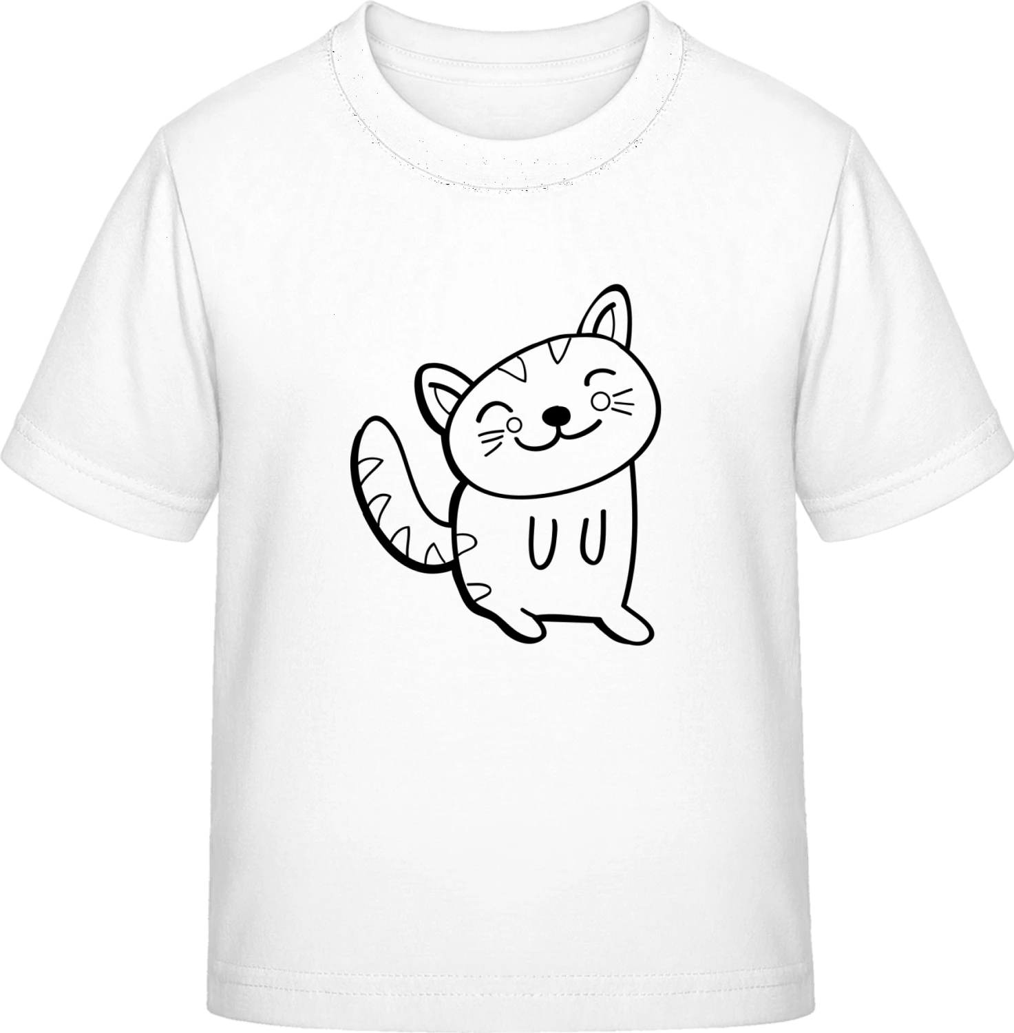 Cute Cat - White Exact 190 Kids - Front