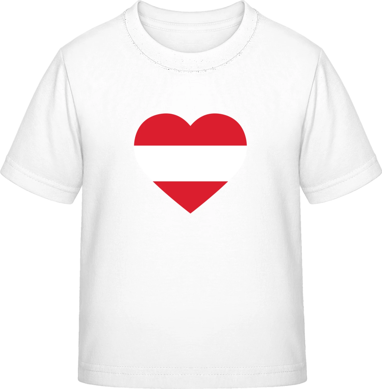 Austria Heart - White Exact 190 Kids - Front