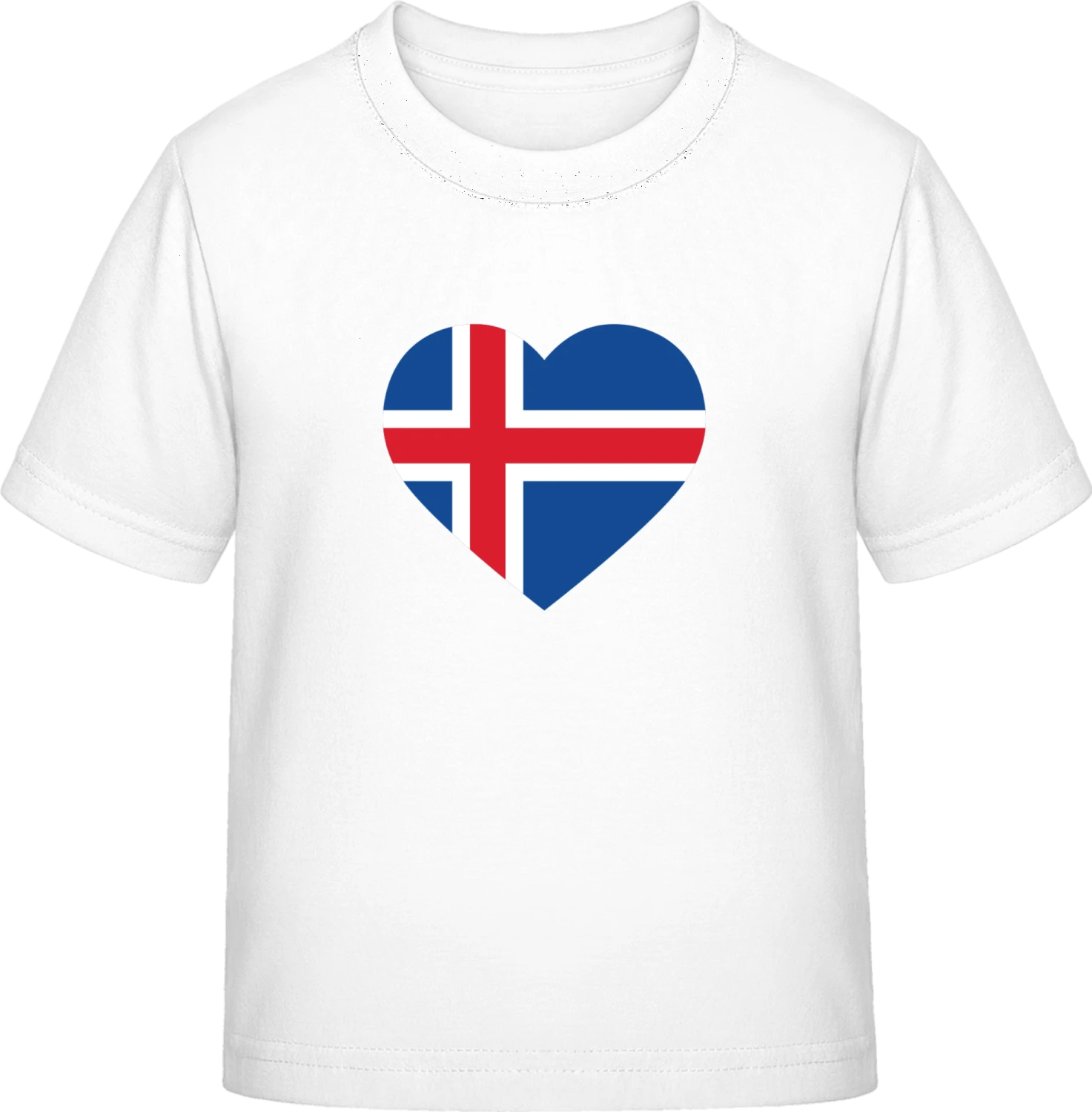 Iceland Heart - White Exact 190 Kids - Front