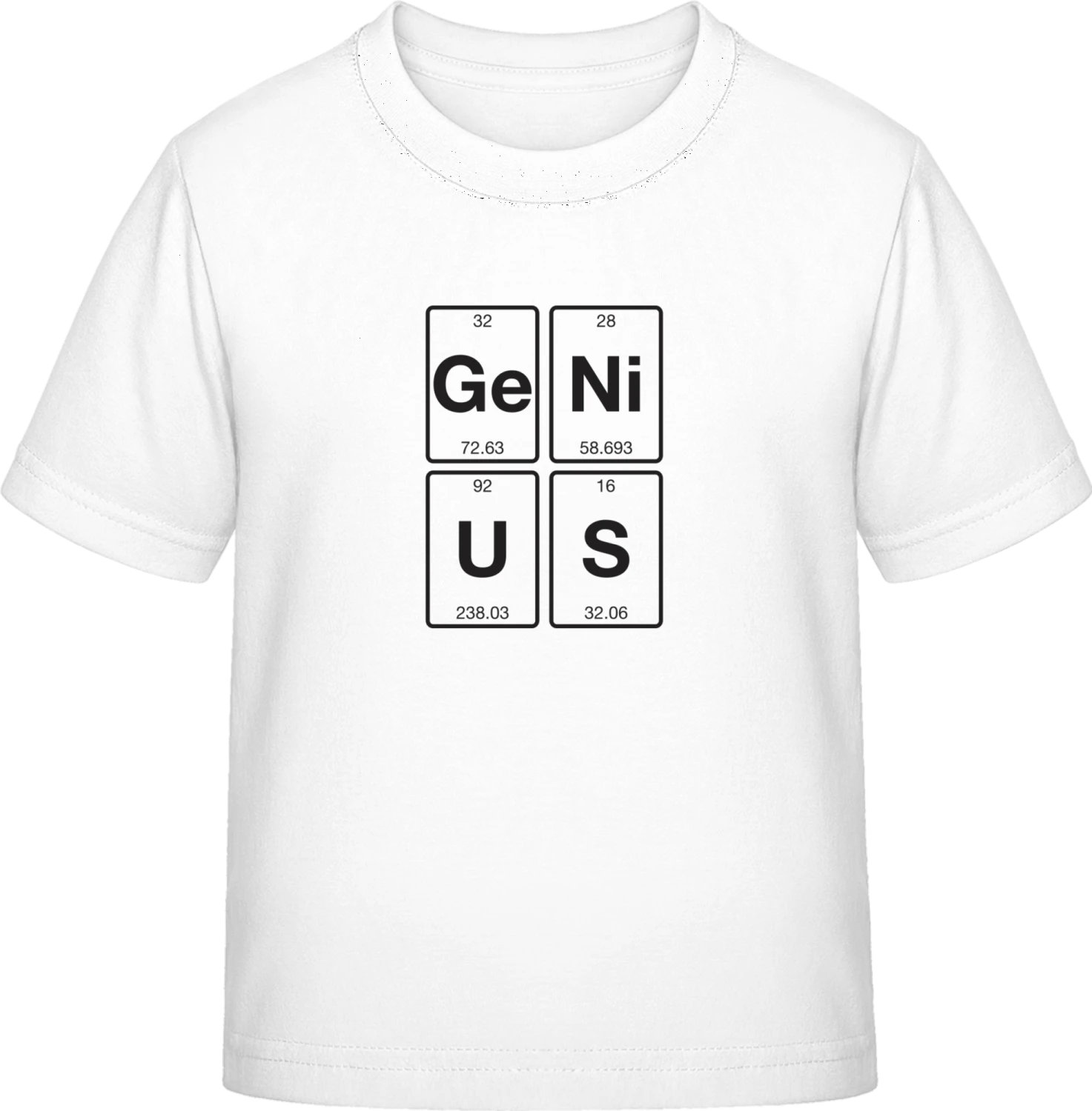 Genius Chemical Elements - White Exact 190 Kids - Front