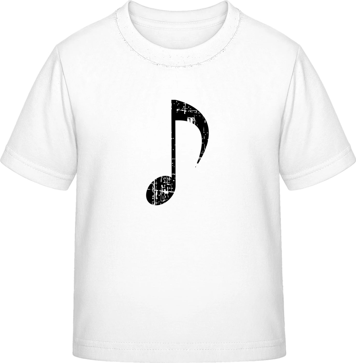 Music Note Vintage - White Exact 190 Kids - Front