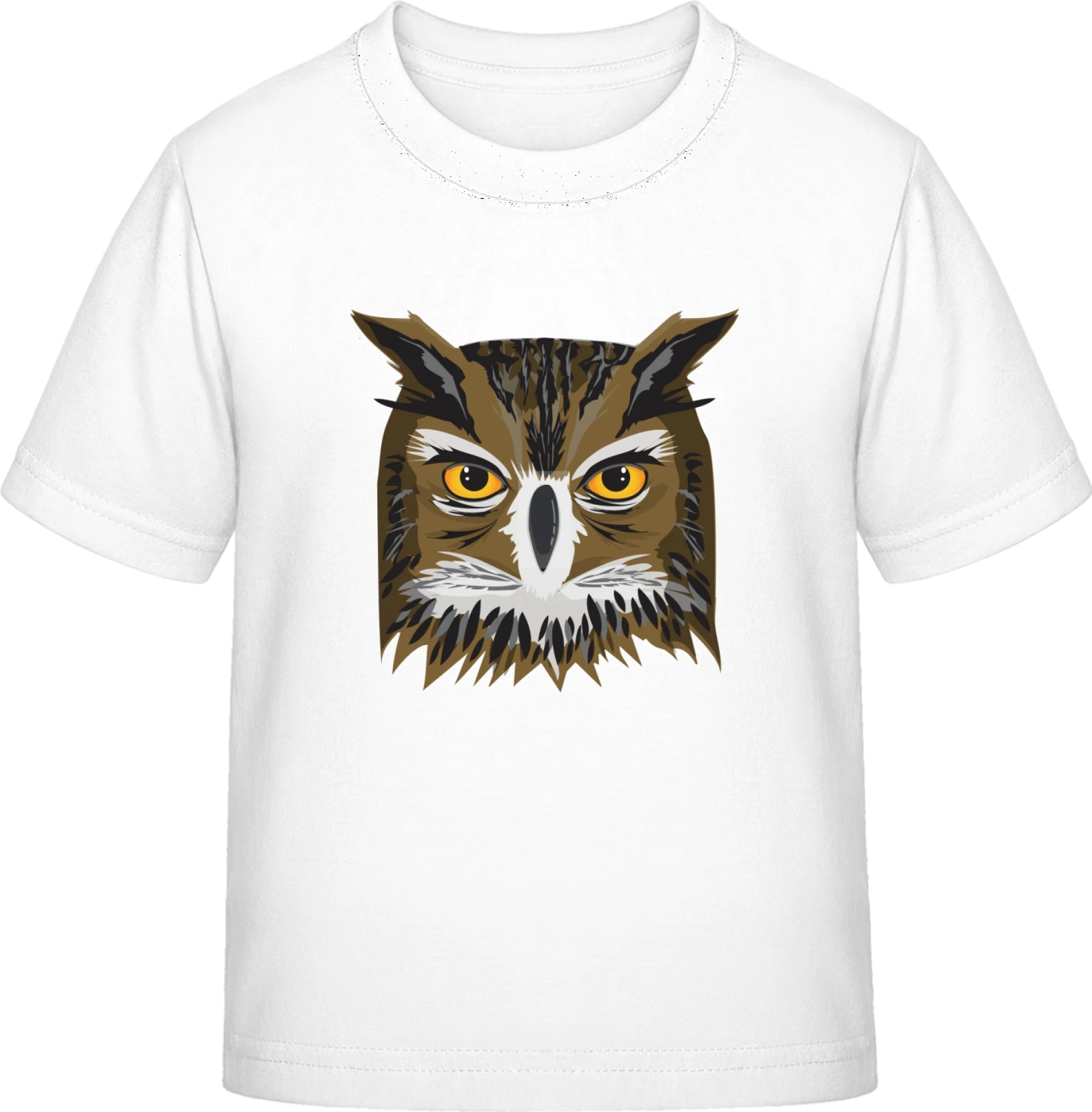 Owl Face - White Exact 190 Kids - Front