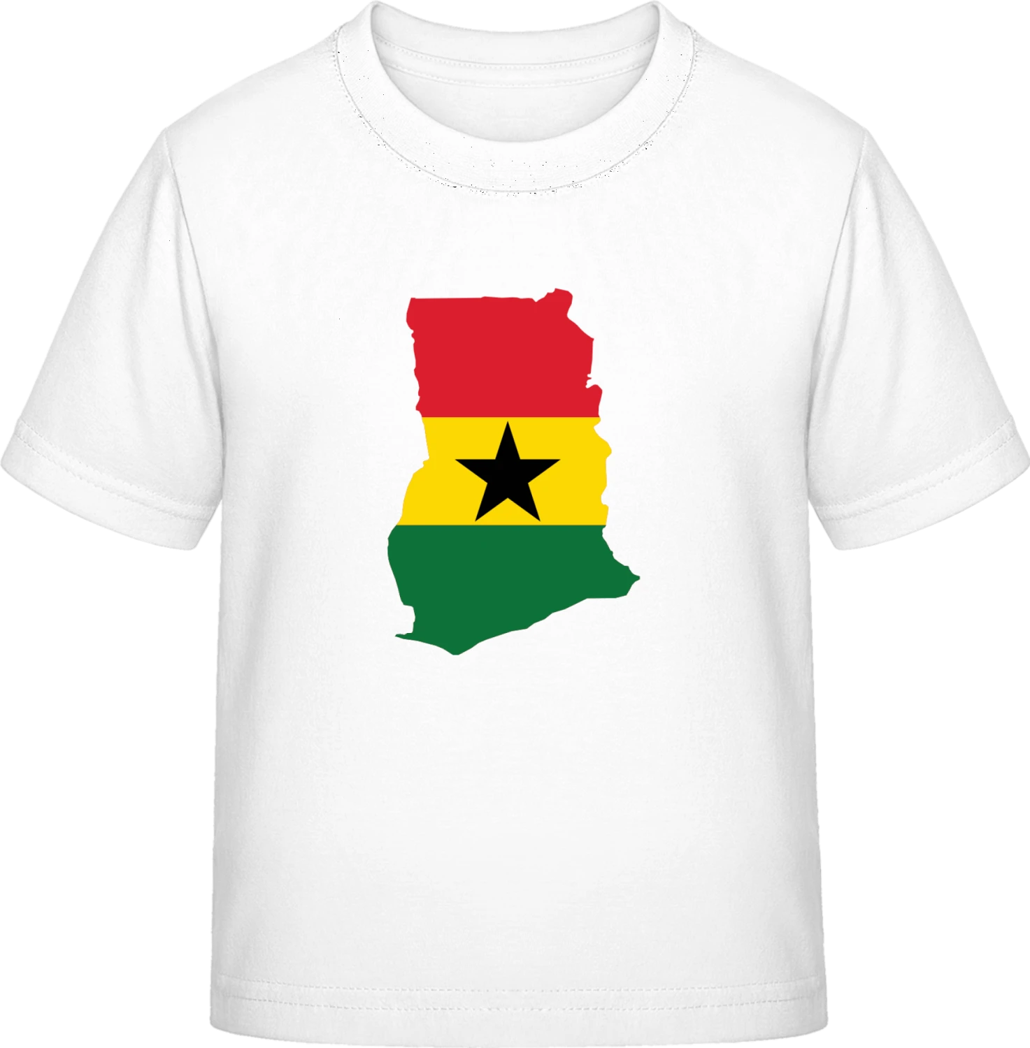 Ghana Map - White Exact 190 Kids - Front