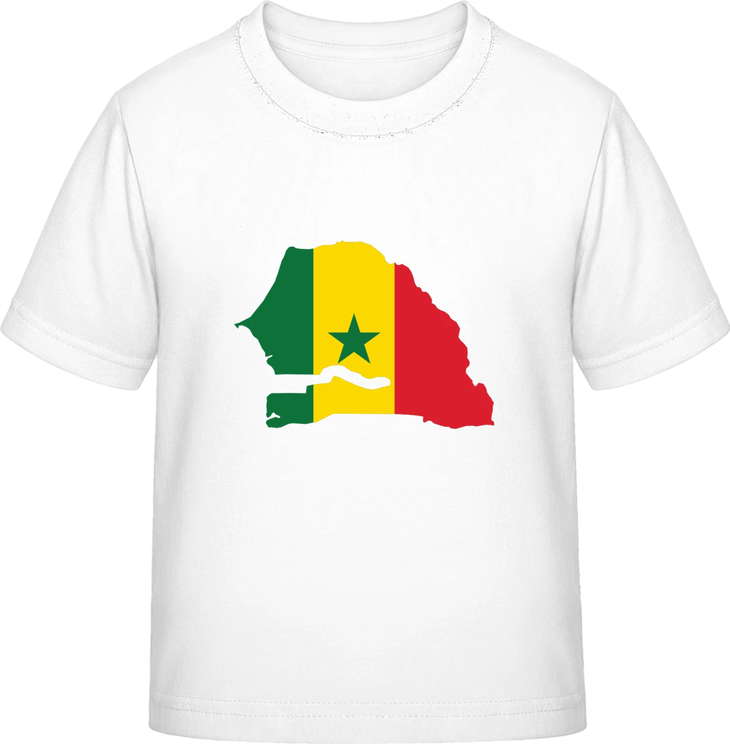 Senegal Map - White Exact 190 Kids - Front