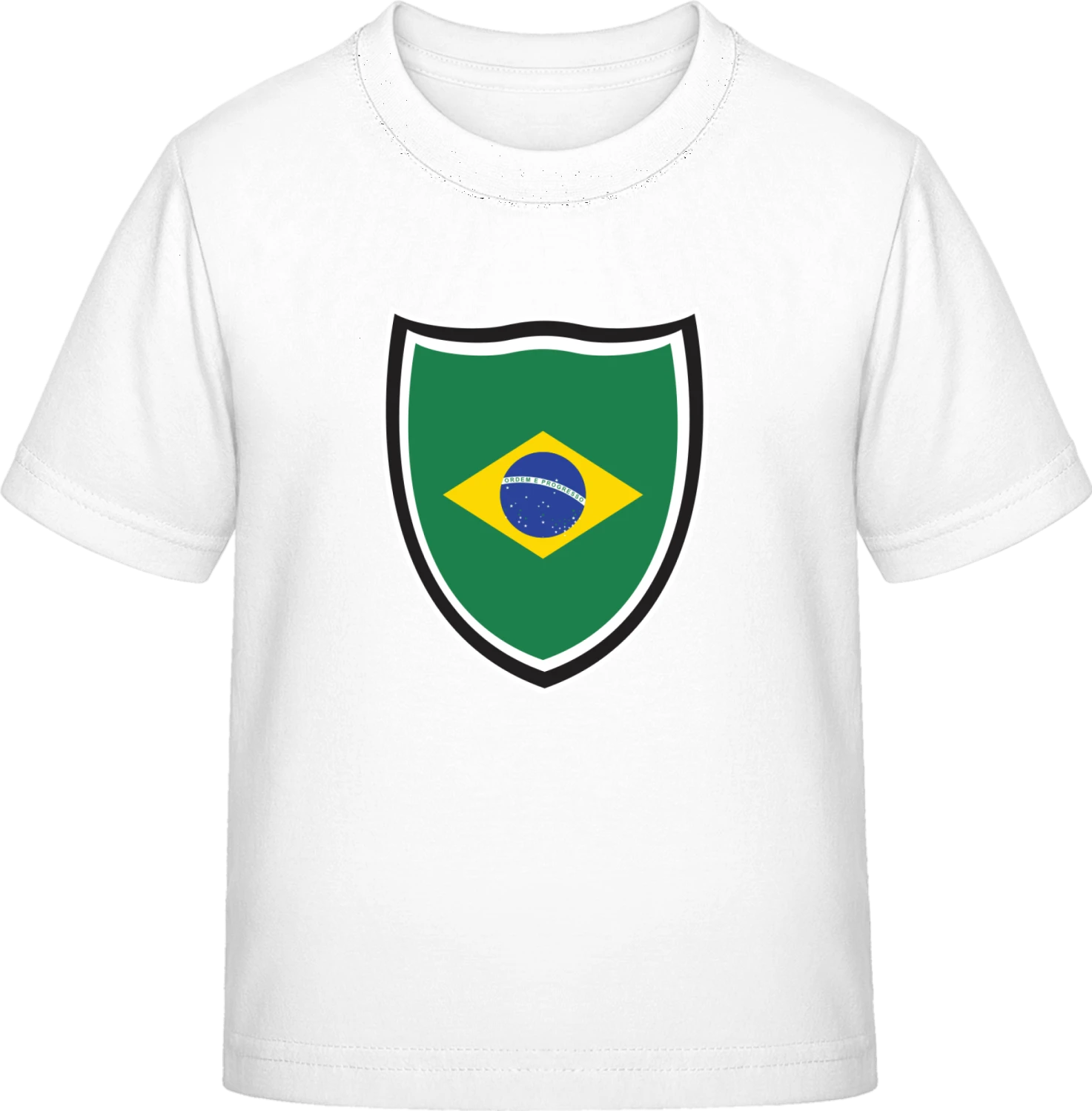 Brazil Shield - White Exact 190 Kids - Front