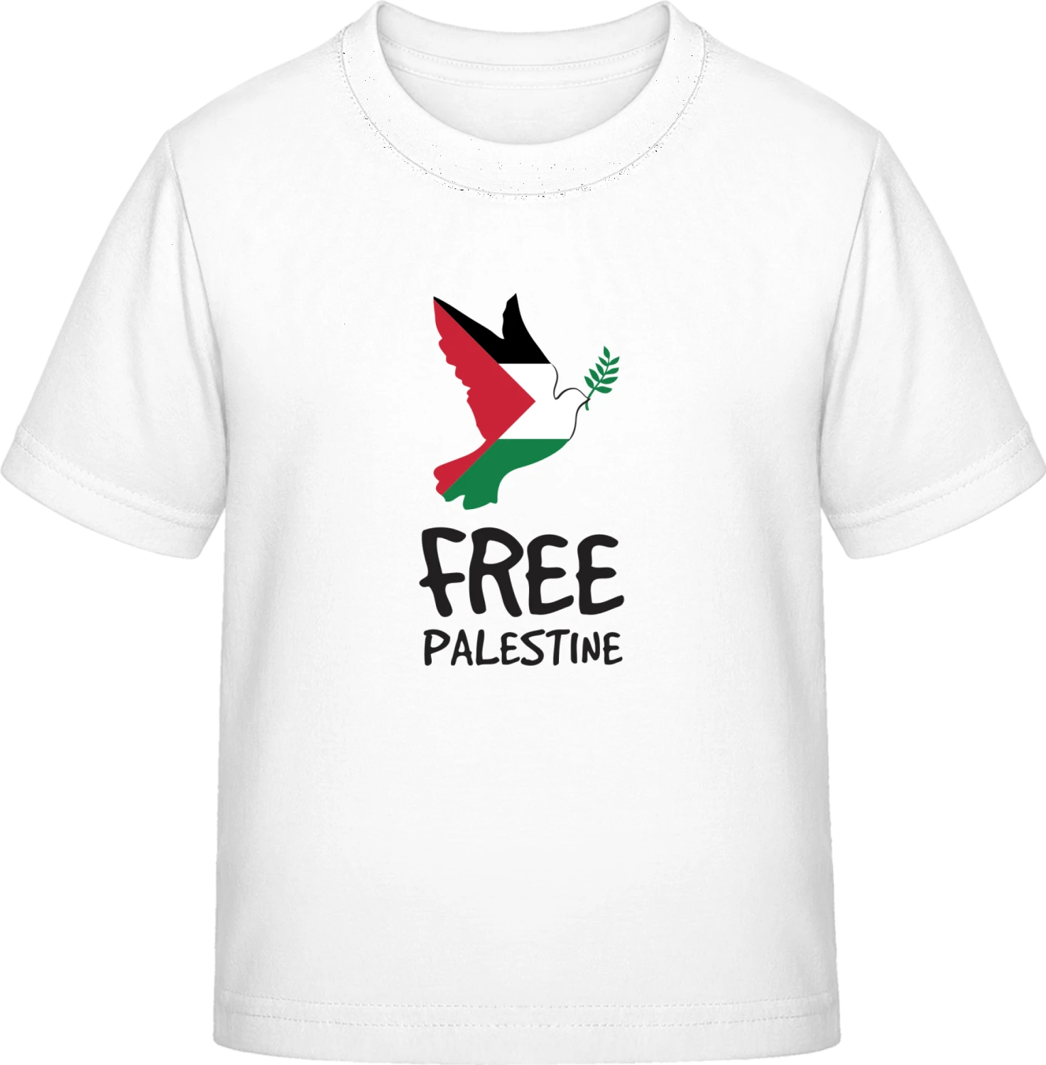 Free Palestine Dove Of Peace - White Exact 190 Kids - Front