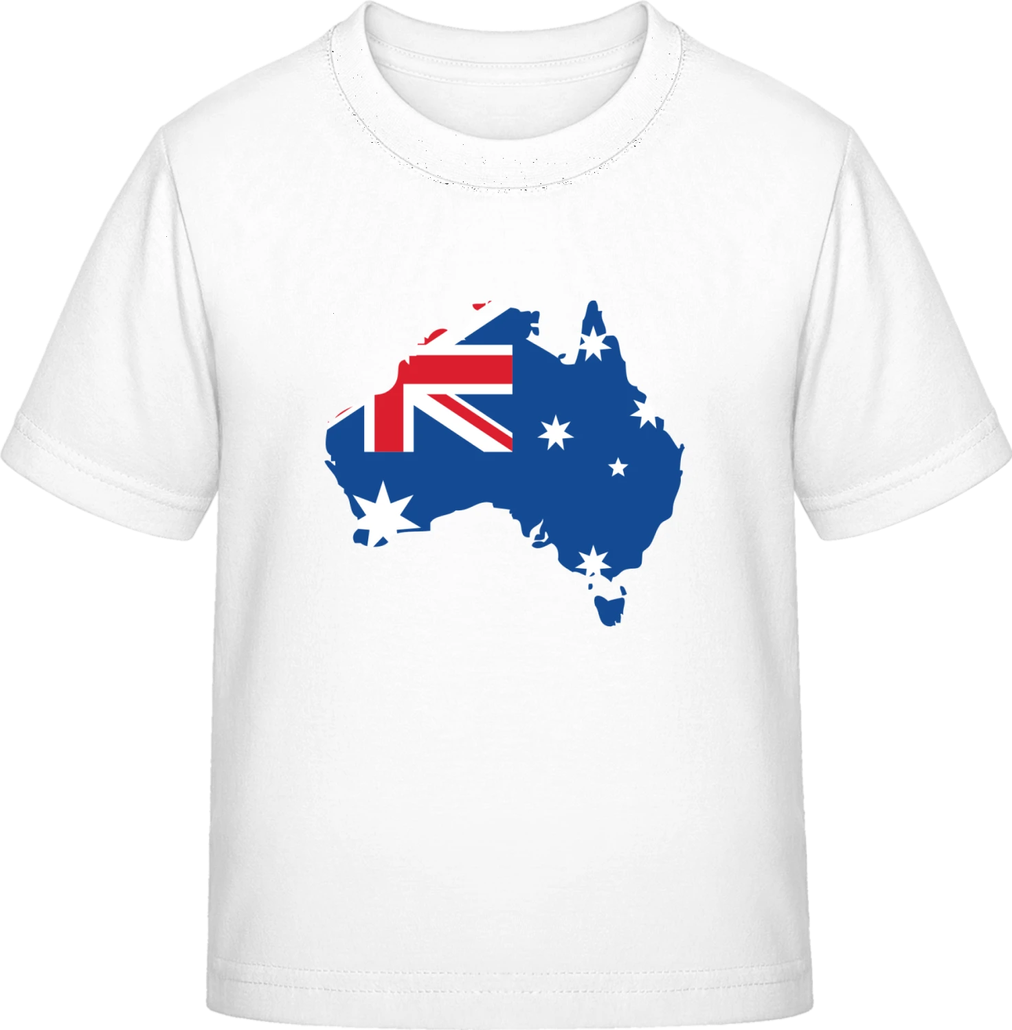 Australian Map - White Exact 190 Kids - Front