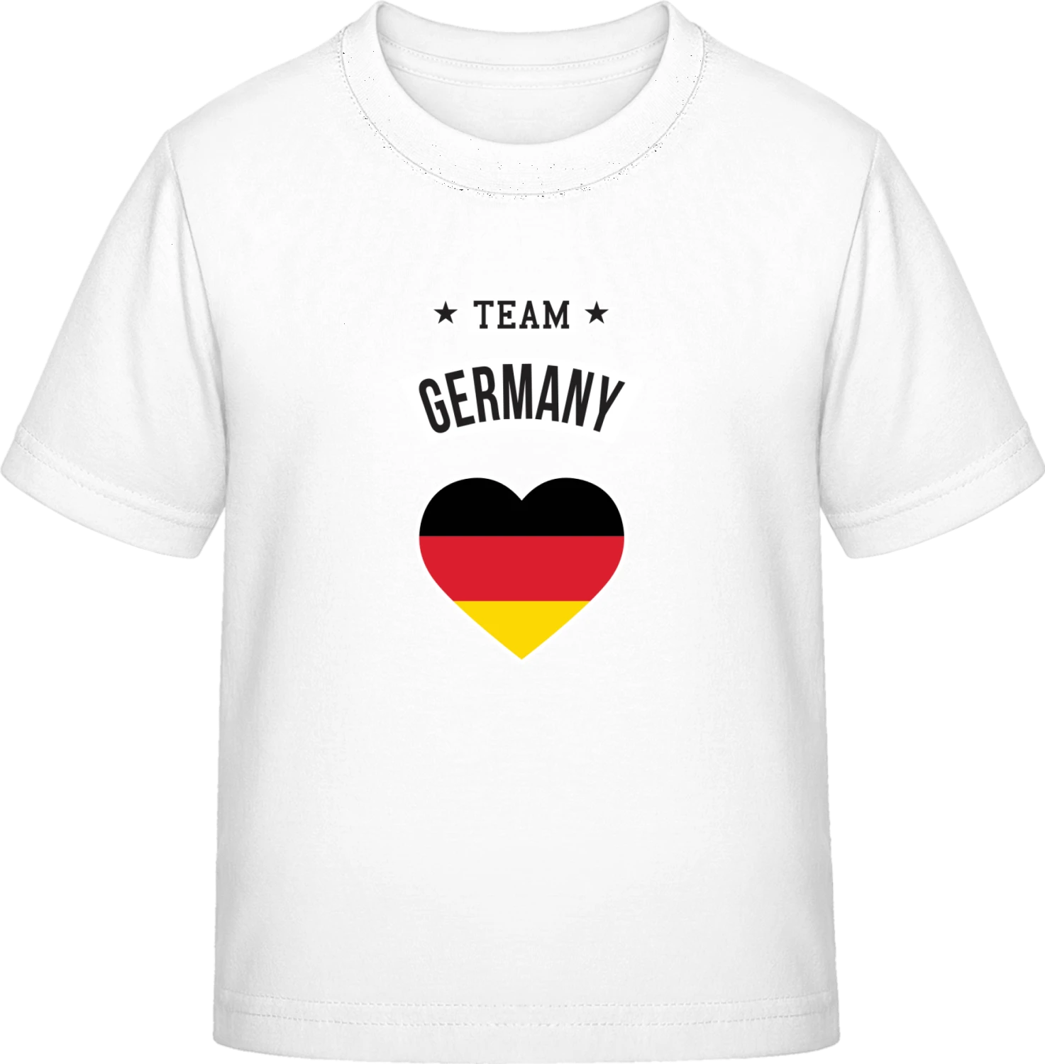 Team Germany Heart - White Exact 190 Kids - Front