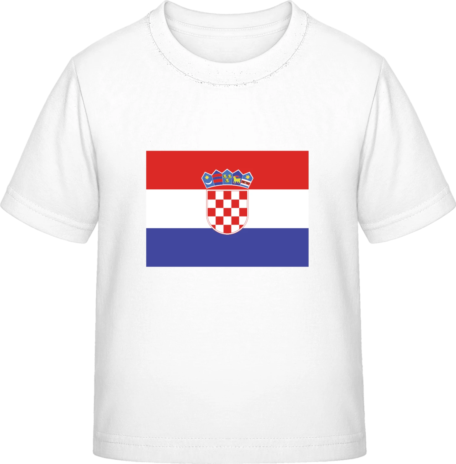 Croatia Flag - White Exact 190 Kids - Front