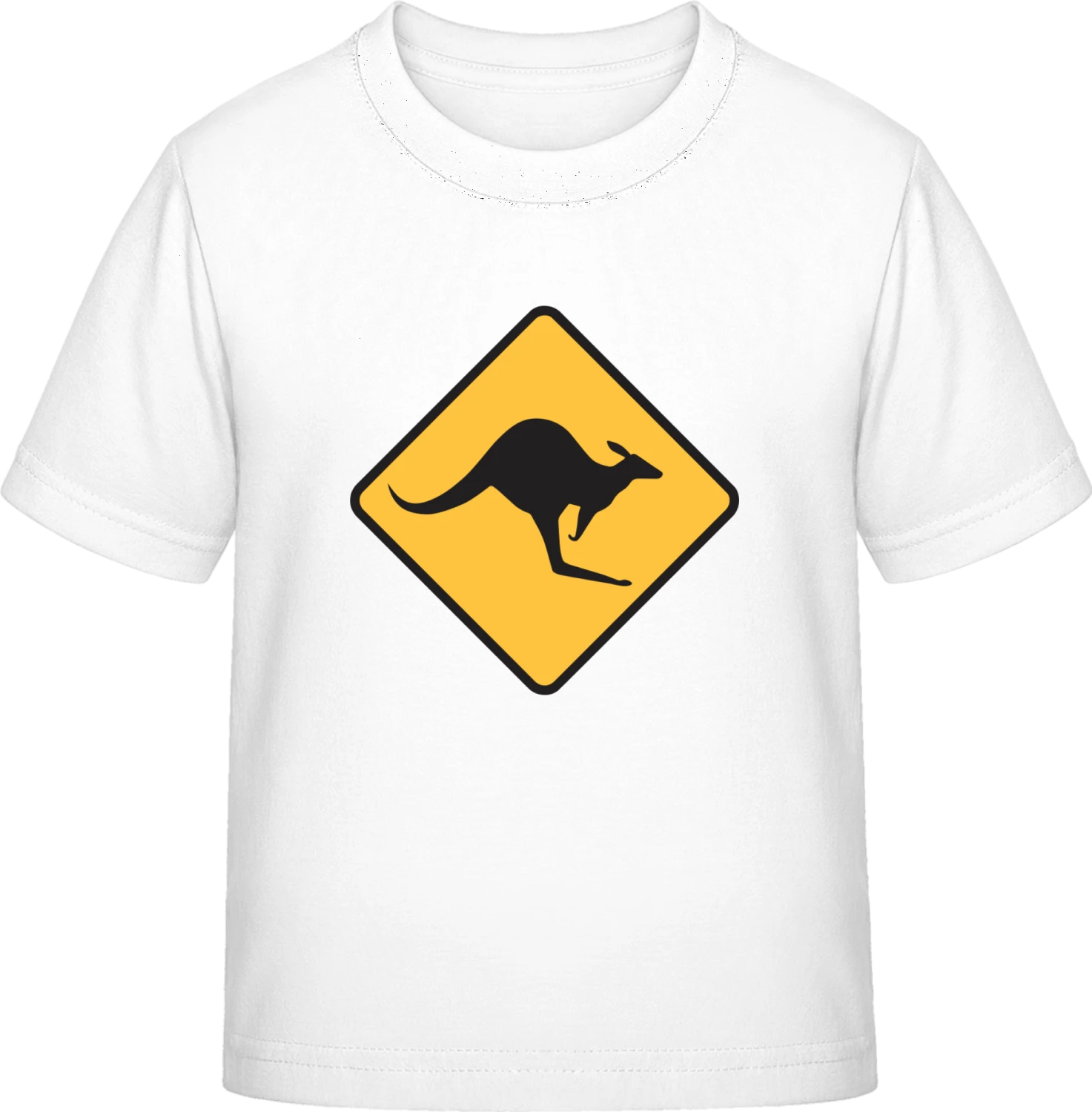 Kangaroo Warning - White Exact 190 Kids - Front