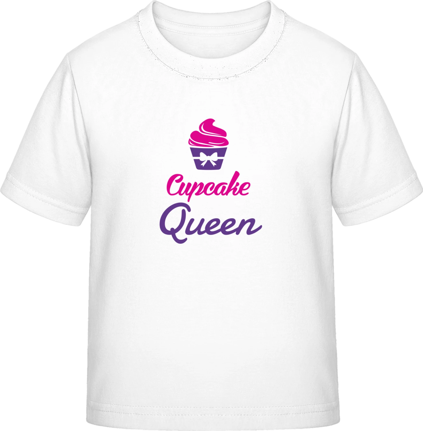 Cupcake Queen Logo - White Exact 190 Kids - Front