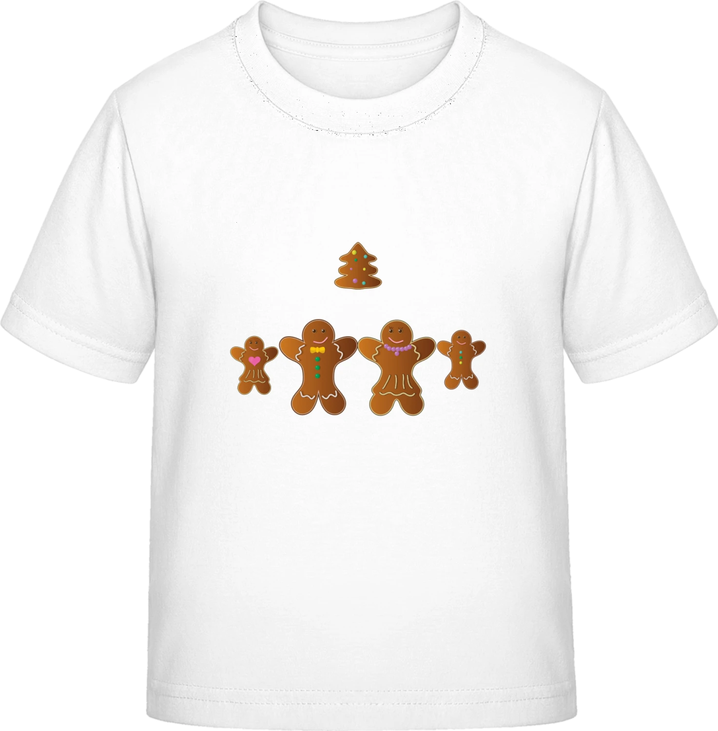 Gingerbread Family - White Exact 190 Kids - Front