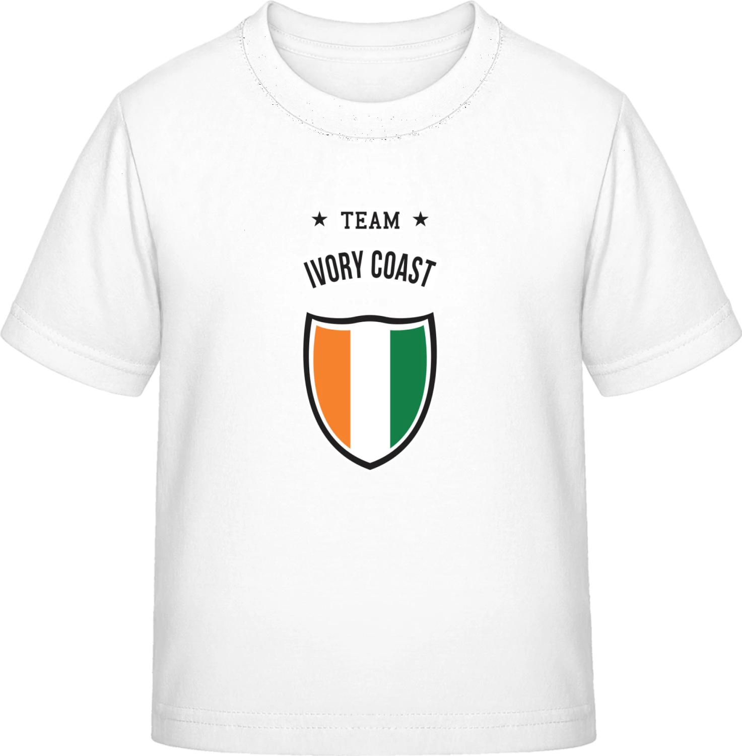 Team Ivory Coast - White Exact 190 Kids - Front