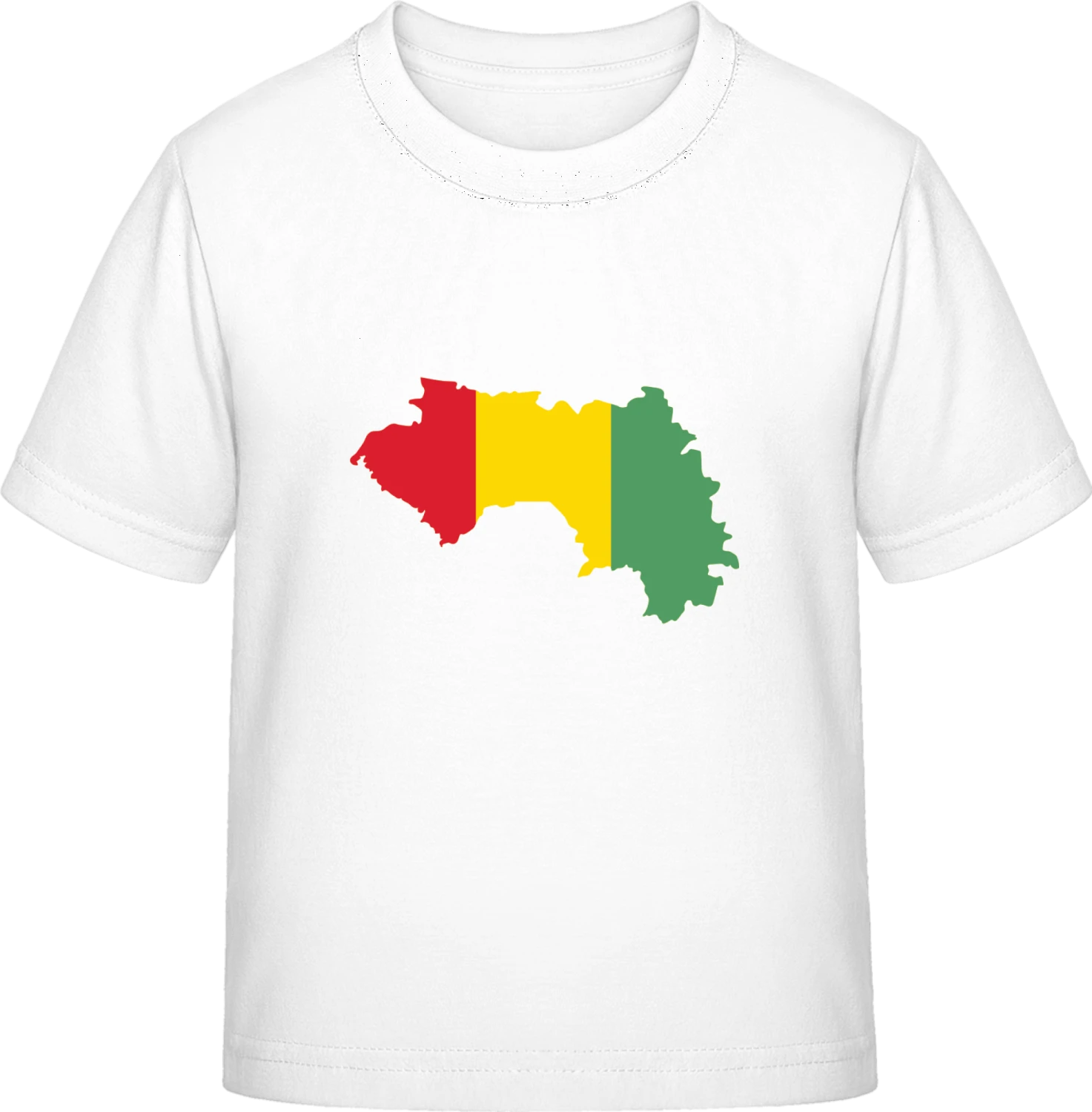 Guinea Map - White Exact 190 Kids - Front