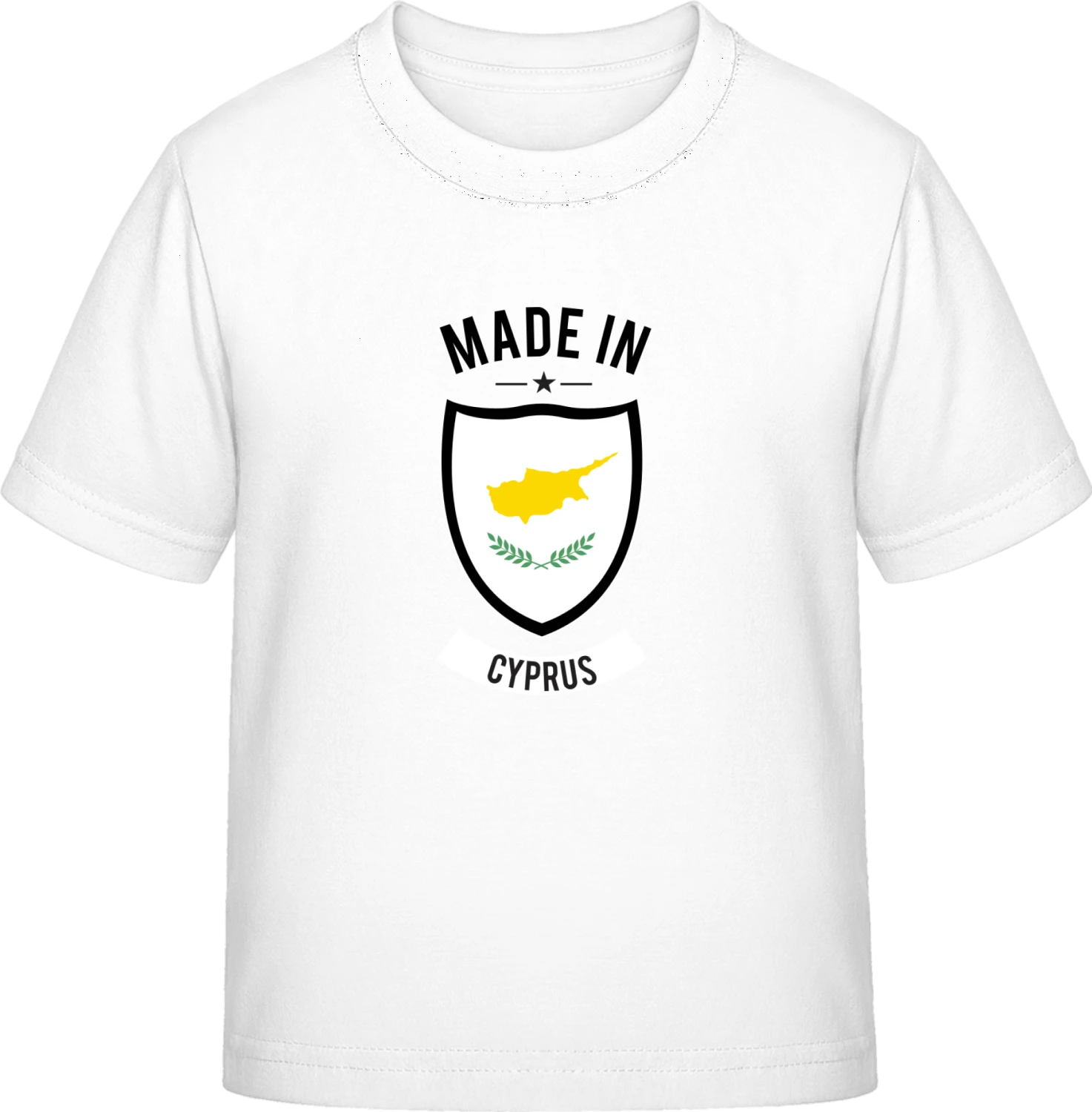 Made in Cyprus - White Exact 190 Kids - Front