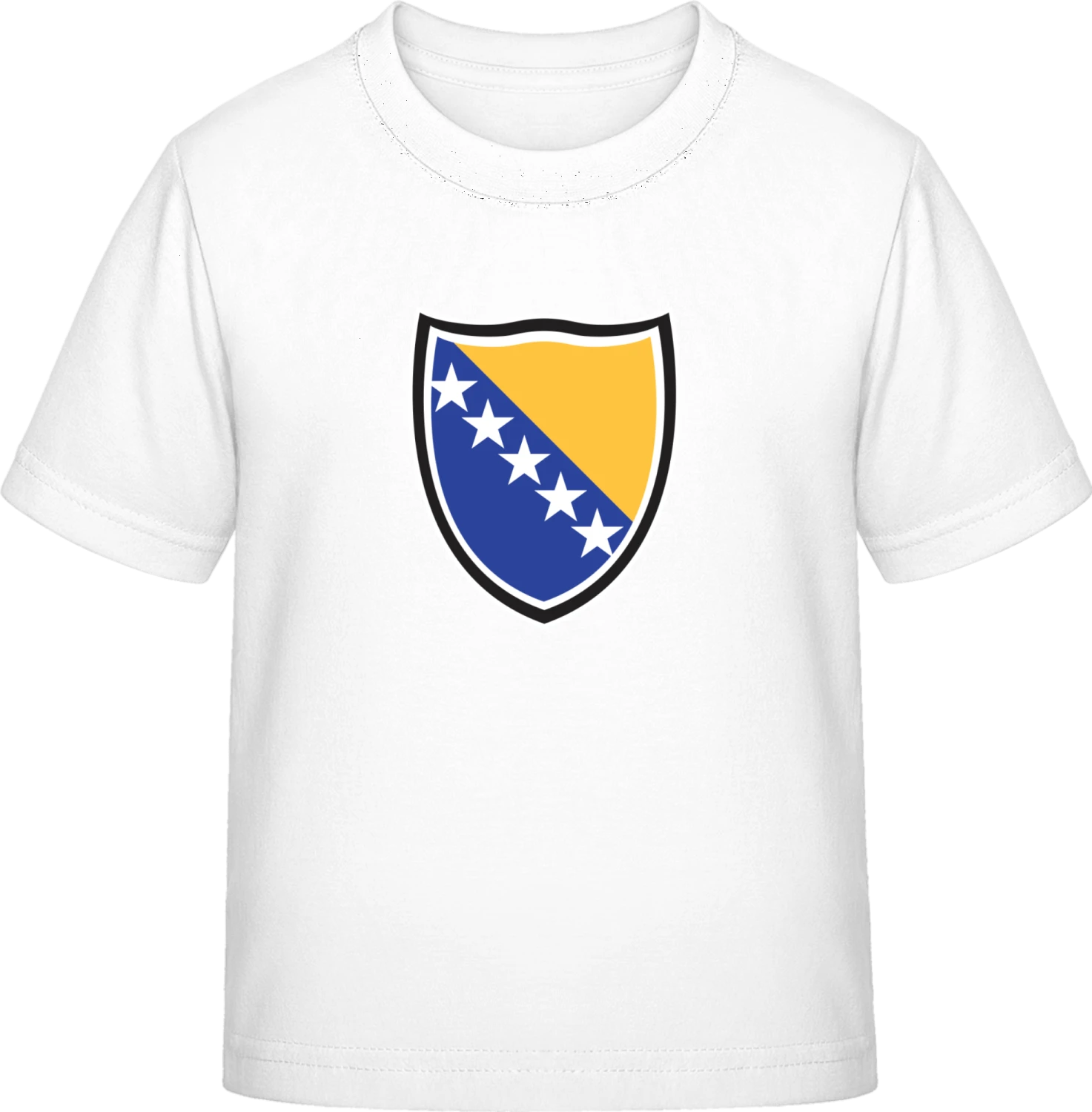 Bosnia Shield - White Exact 190 Kids - Front