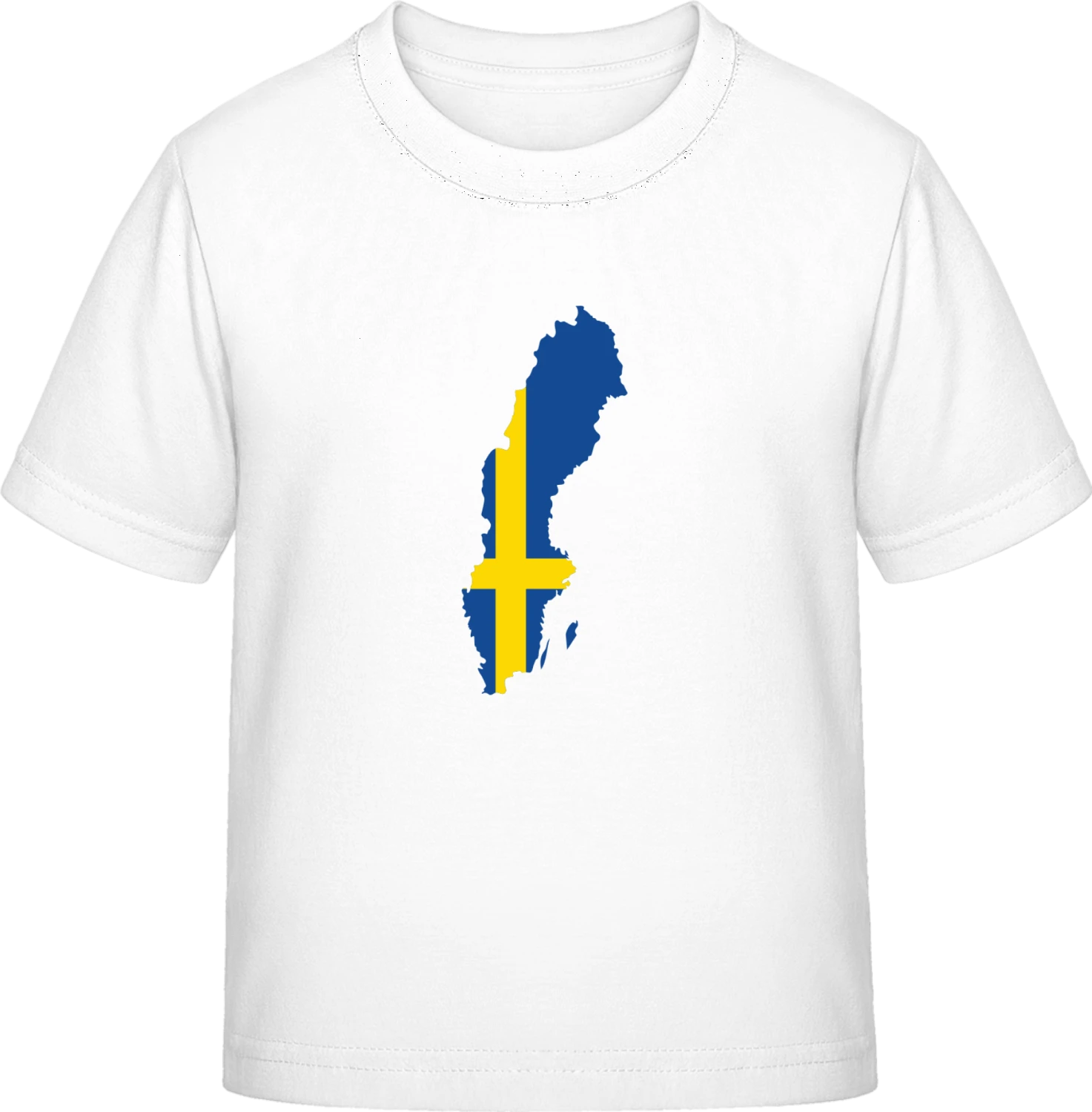 Sweden Map - White Exact 190 Kids - Front