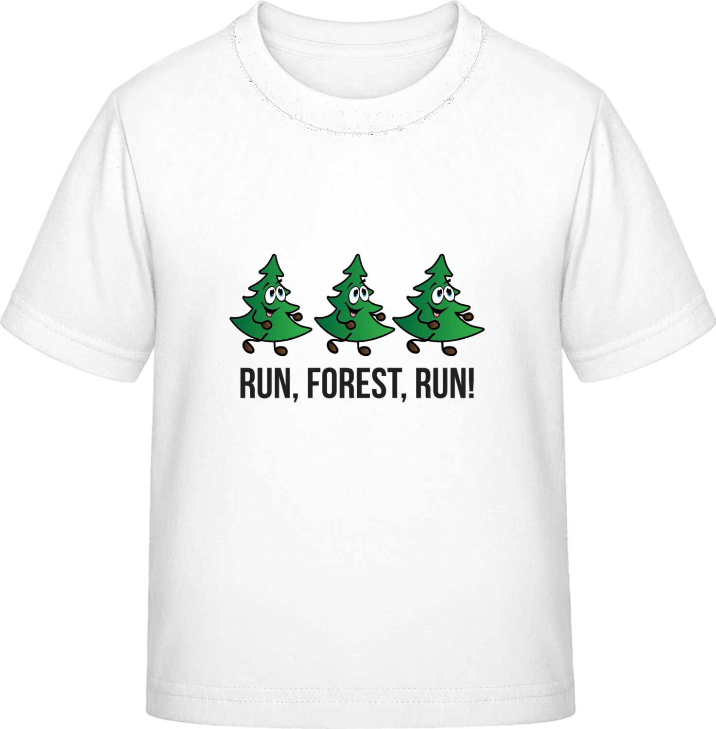 Run, Forest, Run! - White Exact 190 Kids - Front