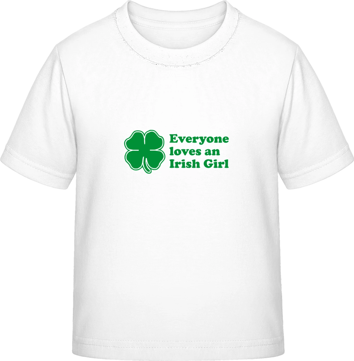 Everyone Loves An Irish Girl - White Exact 190 Kids - Front