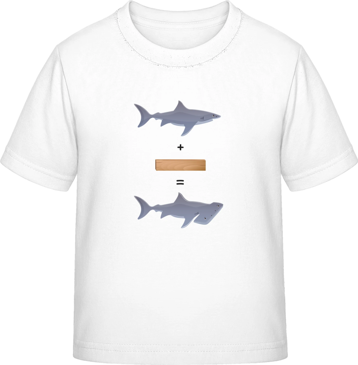 The Shark Story - White Exact 190 Kids - Front