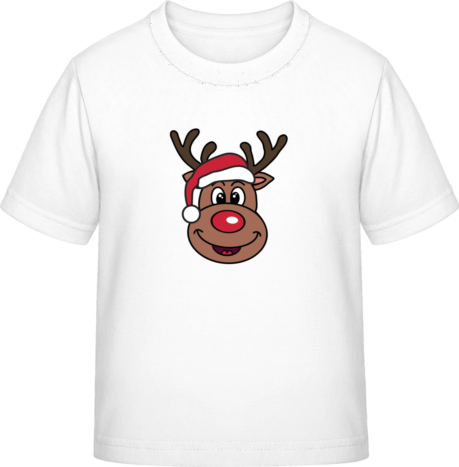 Cute Christmas Reindeer - White Exact 190 Kids - Front