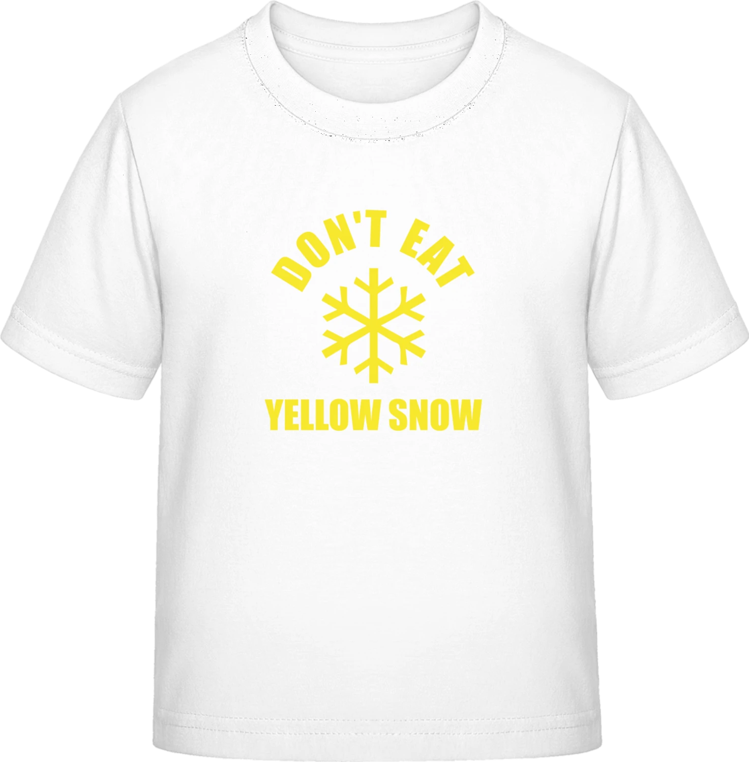 Don't Eat Yellow Snow - White Exact 190 Kids - Front