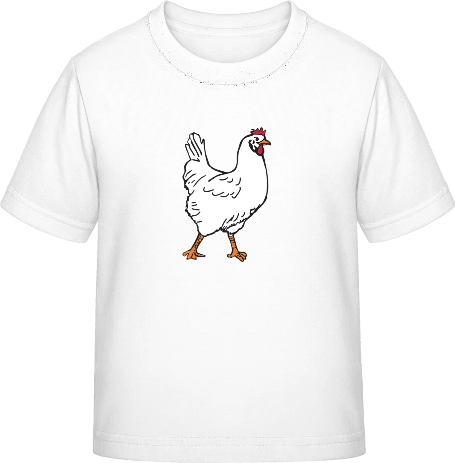 Hen Chicken - White Exact 190 Kids - Front