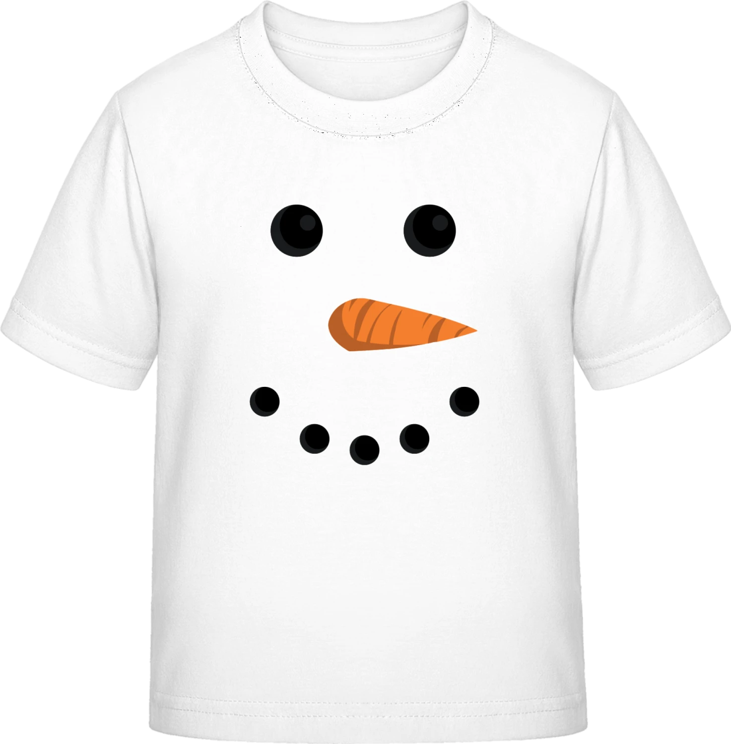 Snowman Face - White Exact 190 Kids - Front