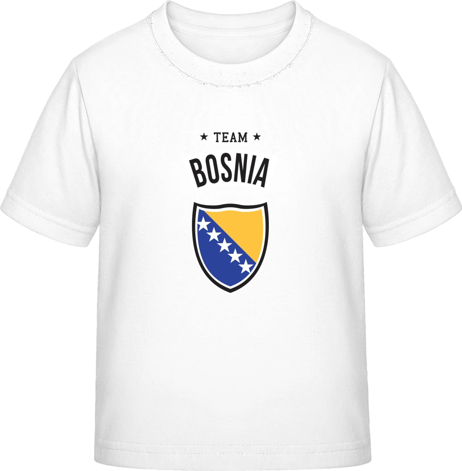 Team Bosnia - White Exact 190 Kids - Front