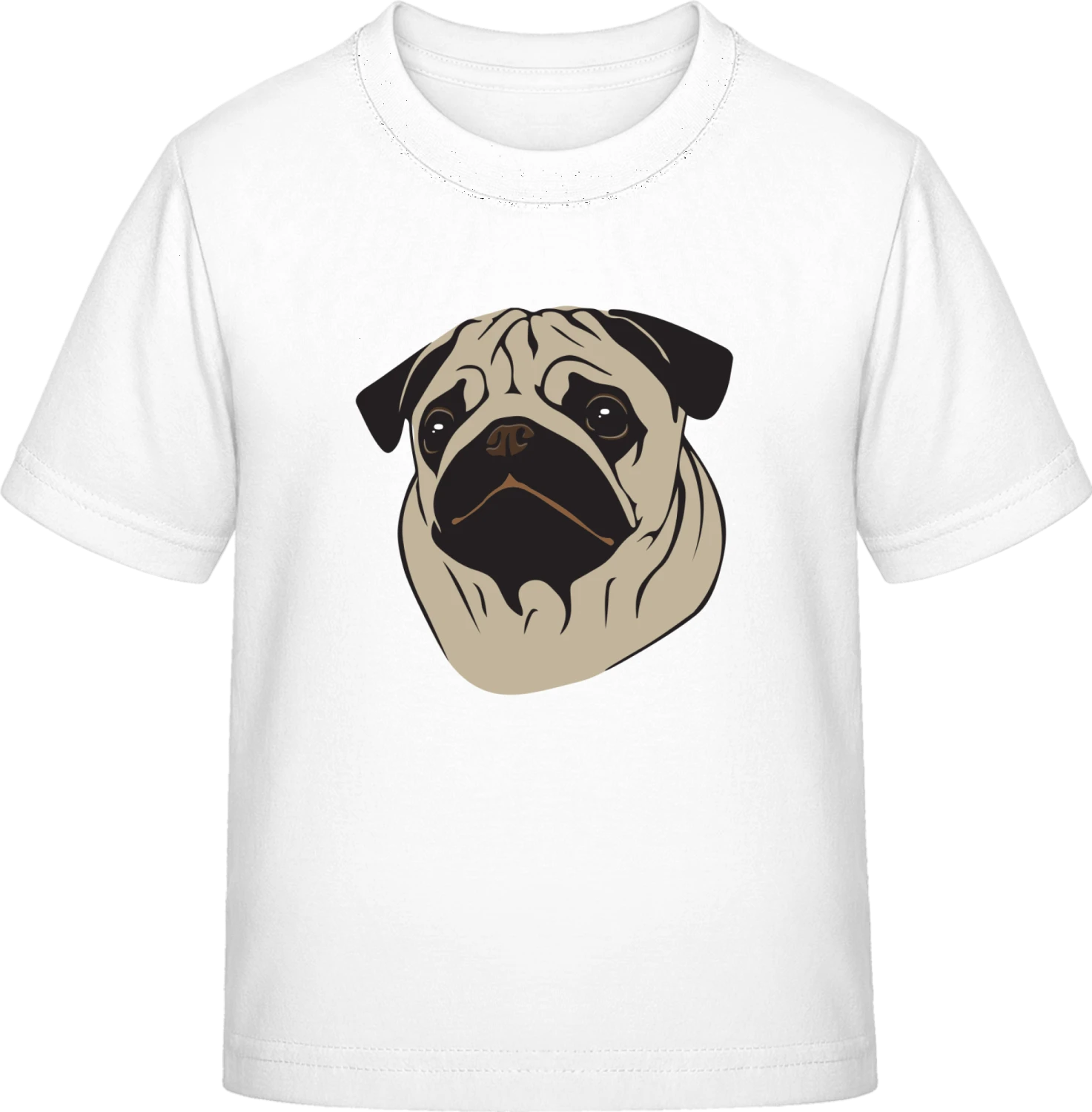 Pug - White Exact 190 Kids - Front