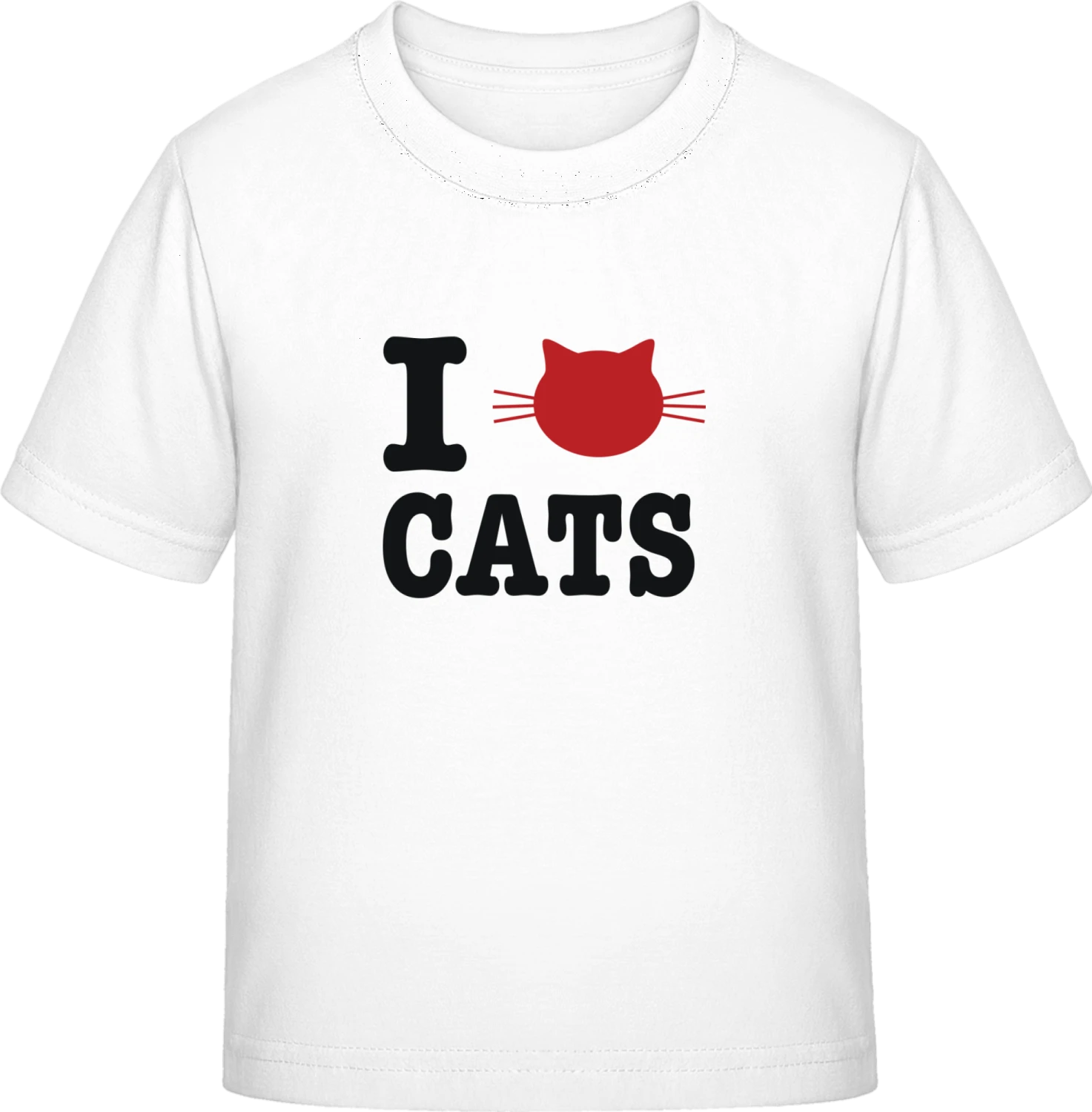 I Love Cats - White Exact 190 Kids - Front