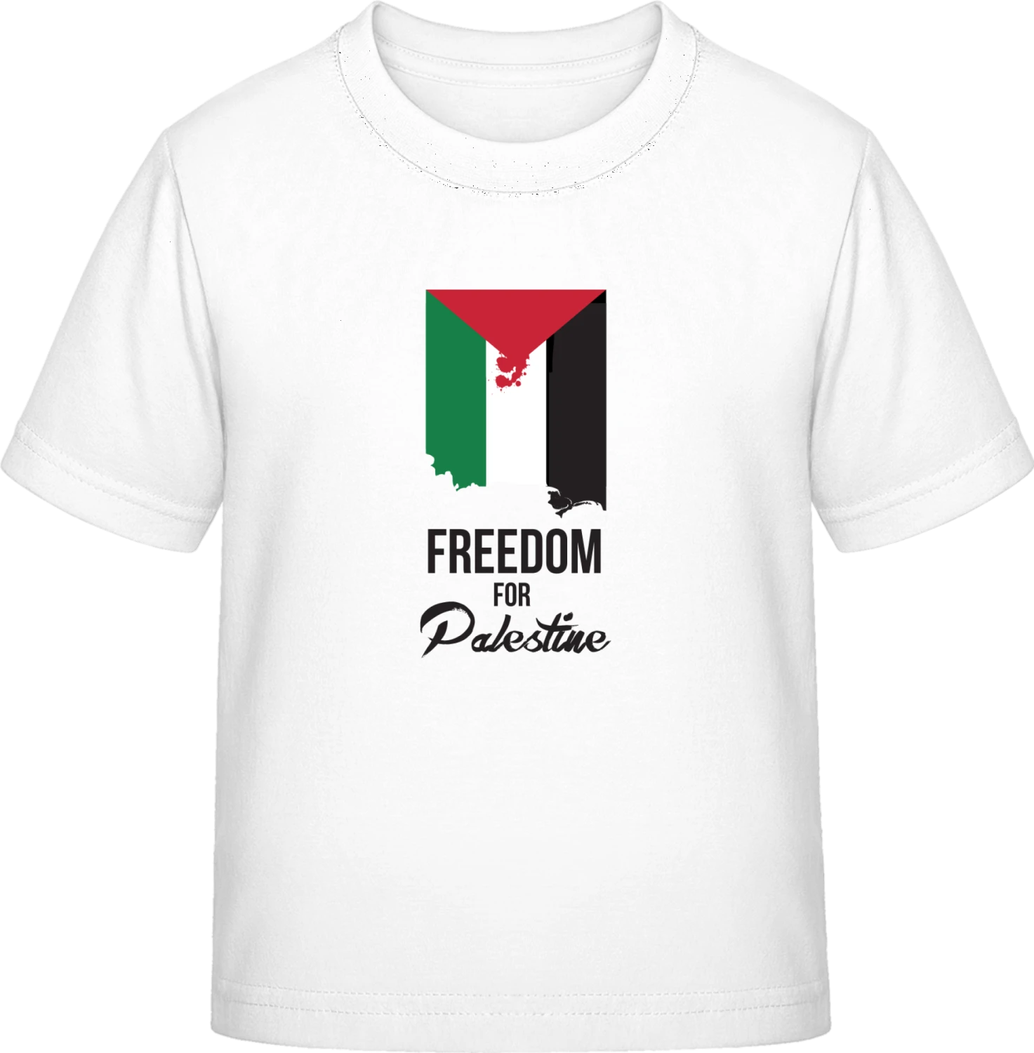 Freedom For Palestine - White Exact 190 Kids - Front