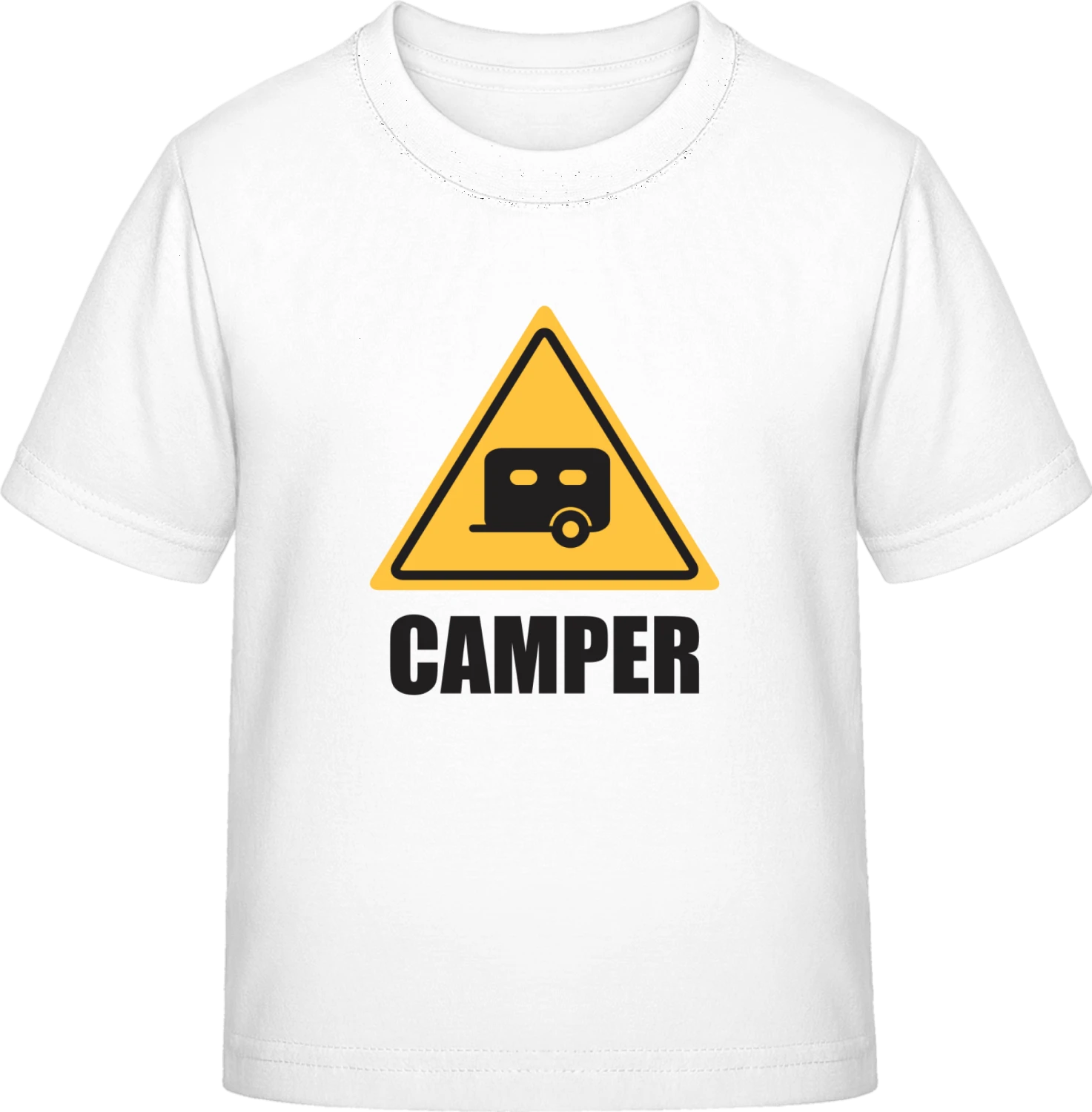 Camper Warning - White Exact 190 Kids - Front